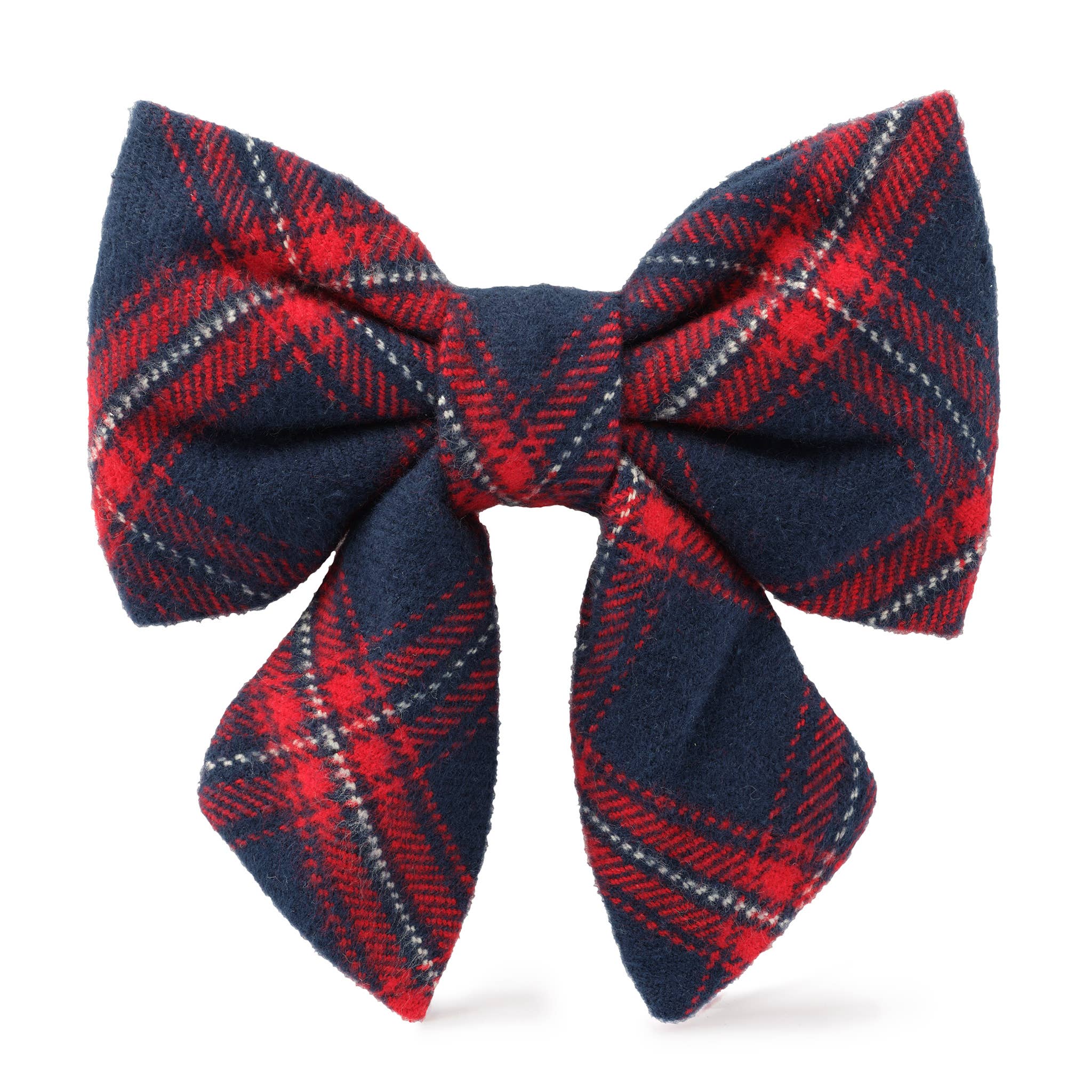 Kingston Plaid Flannel Holiday Lady Dog Bow: Small