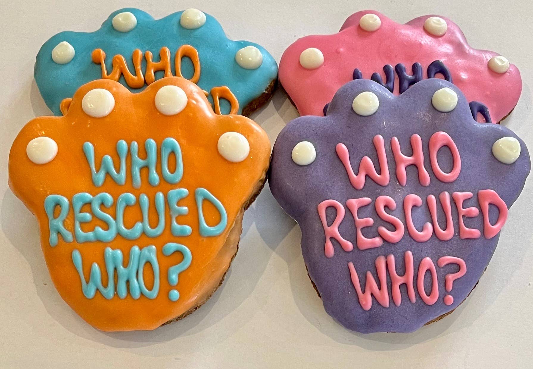 DELCO DOG CO. - Who RESCUED Who Large Paw Dog Treat