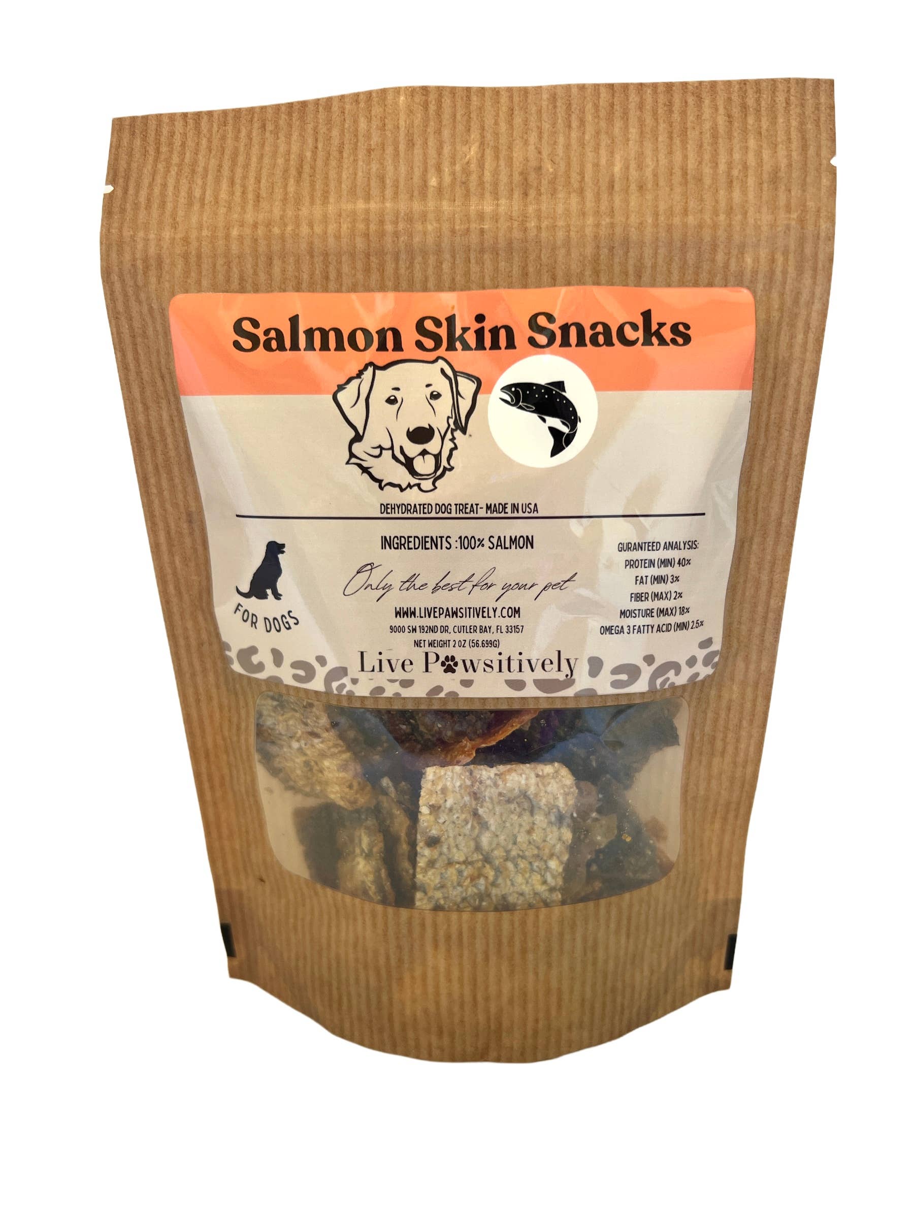 Live Pawsitive - Salmon Skin Chews