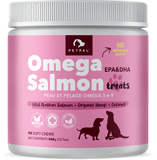 Petpal - Skin & Coat Omega Soft Chew Treats for dogs- Pet Supplement