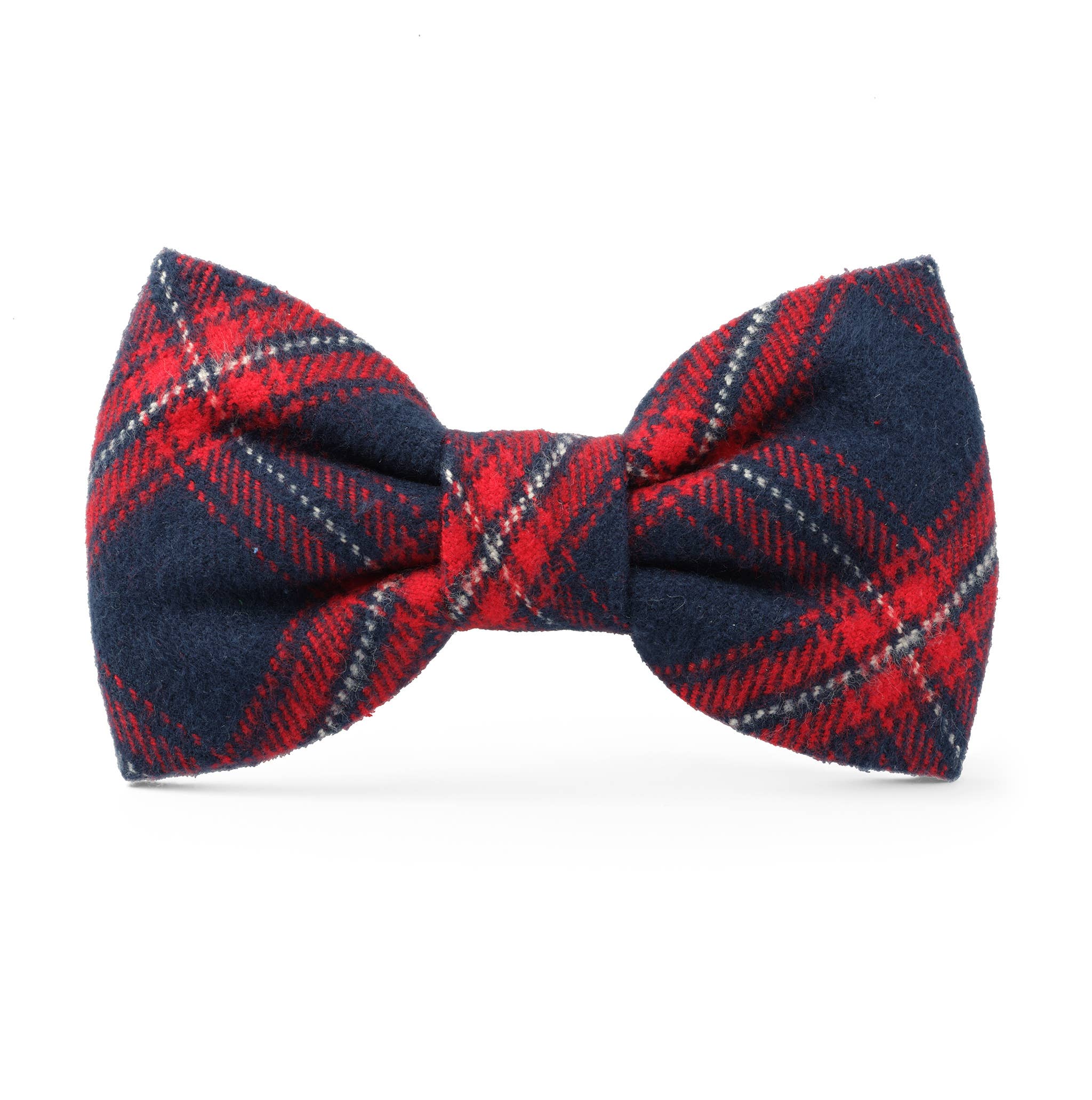 Kingston Plaid Flannel Holiday Dog Bow Tie: Standard