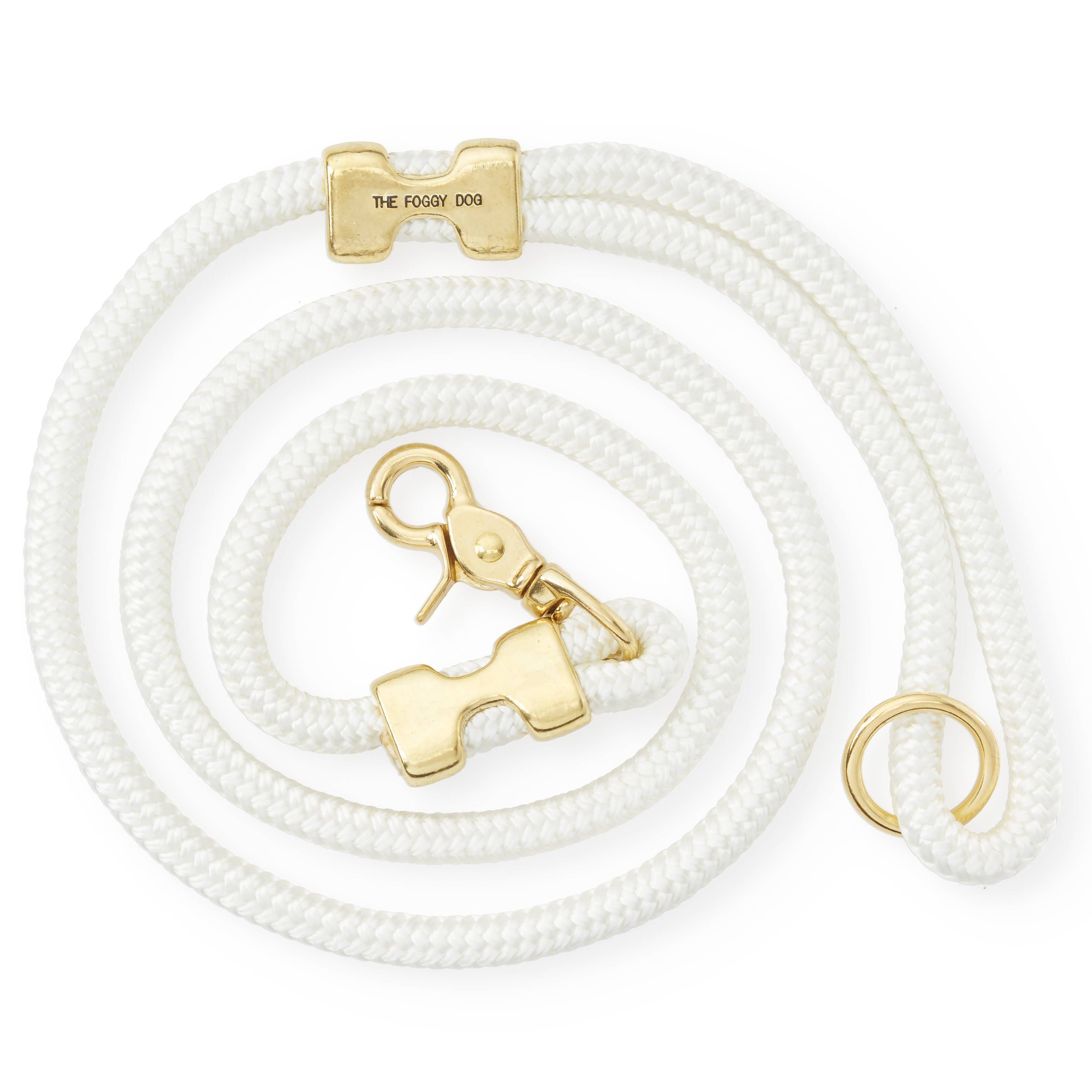 The Foggy Dog - Ivory Marine Rope Dog Leash