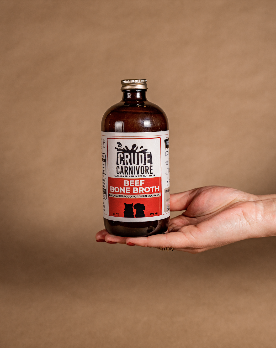 Crude Carnivore - 16oz Beef Bone Broth