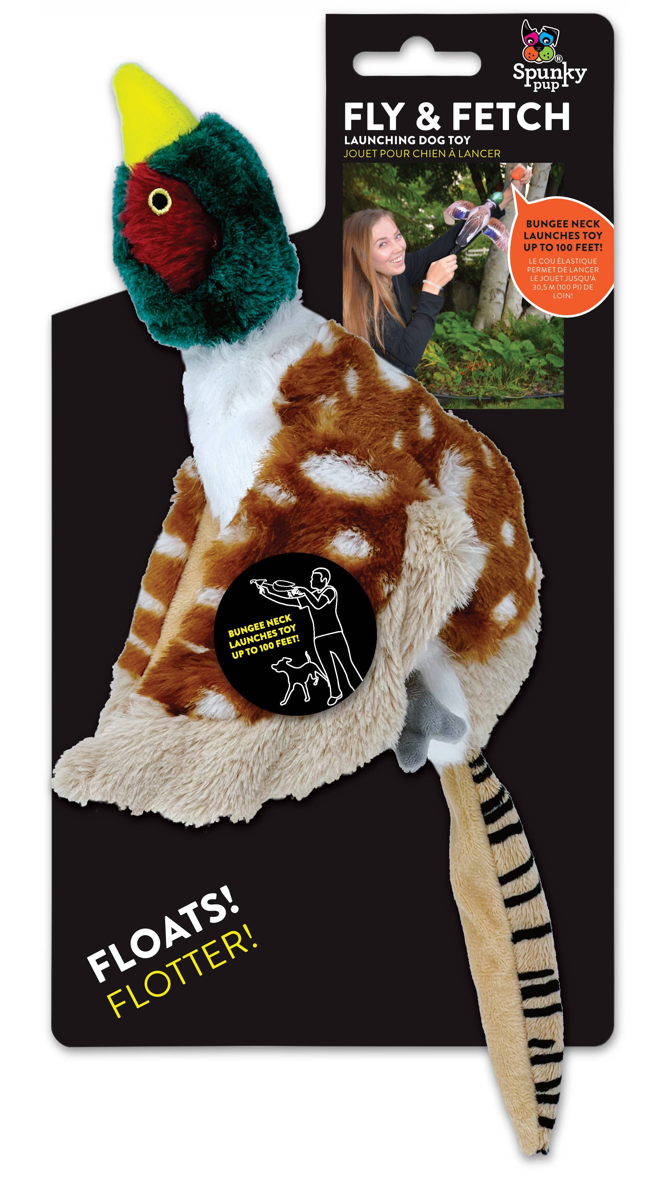 Spunky Pup Dog Toys - Fly & Fetch Launching Toys - Pheasant