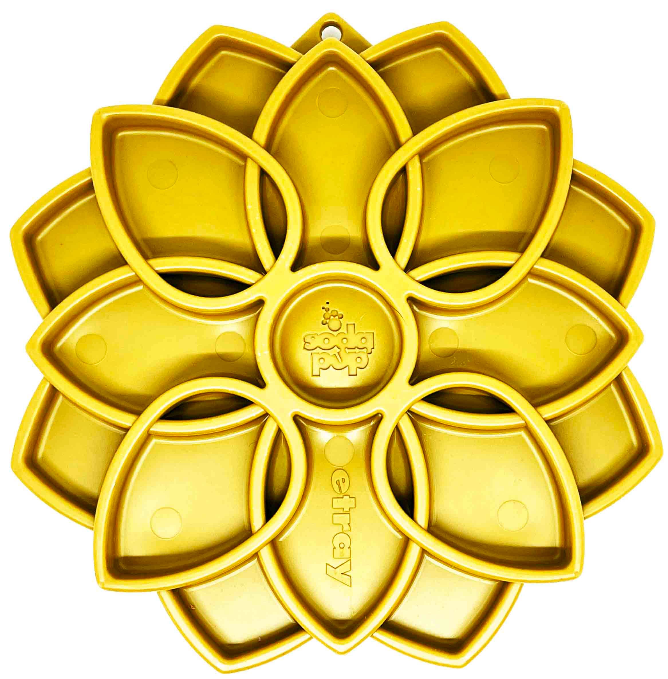 Mandala Design eTray Enrichment Tray for Dogs: Yellow