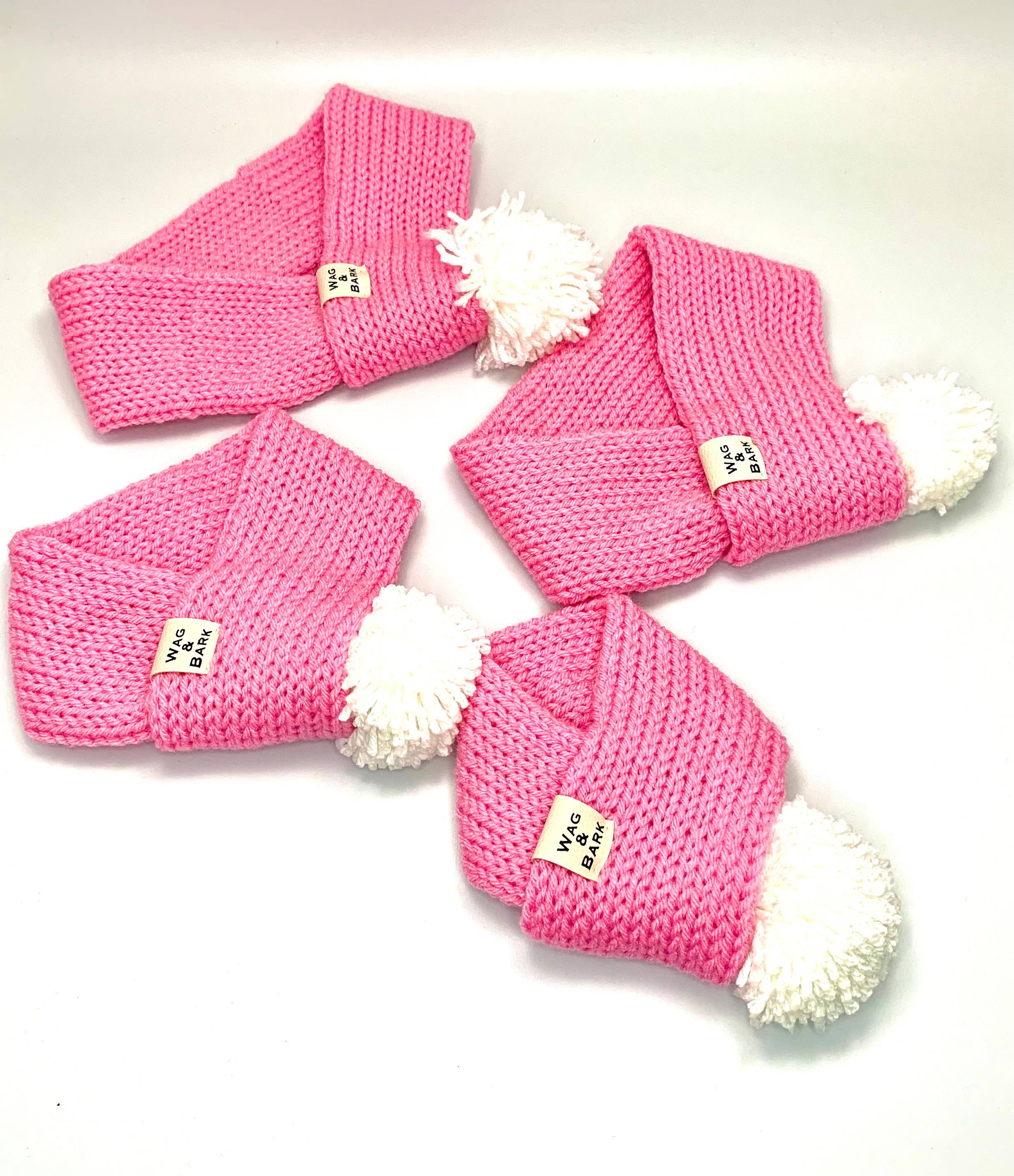 Wag and Bark - Handmade Pet Scarves: Medium / Medium Rose