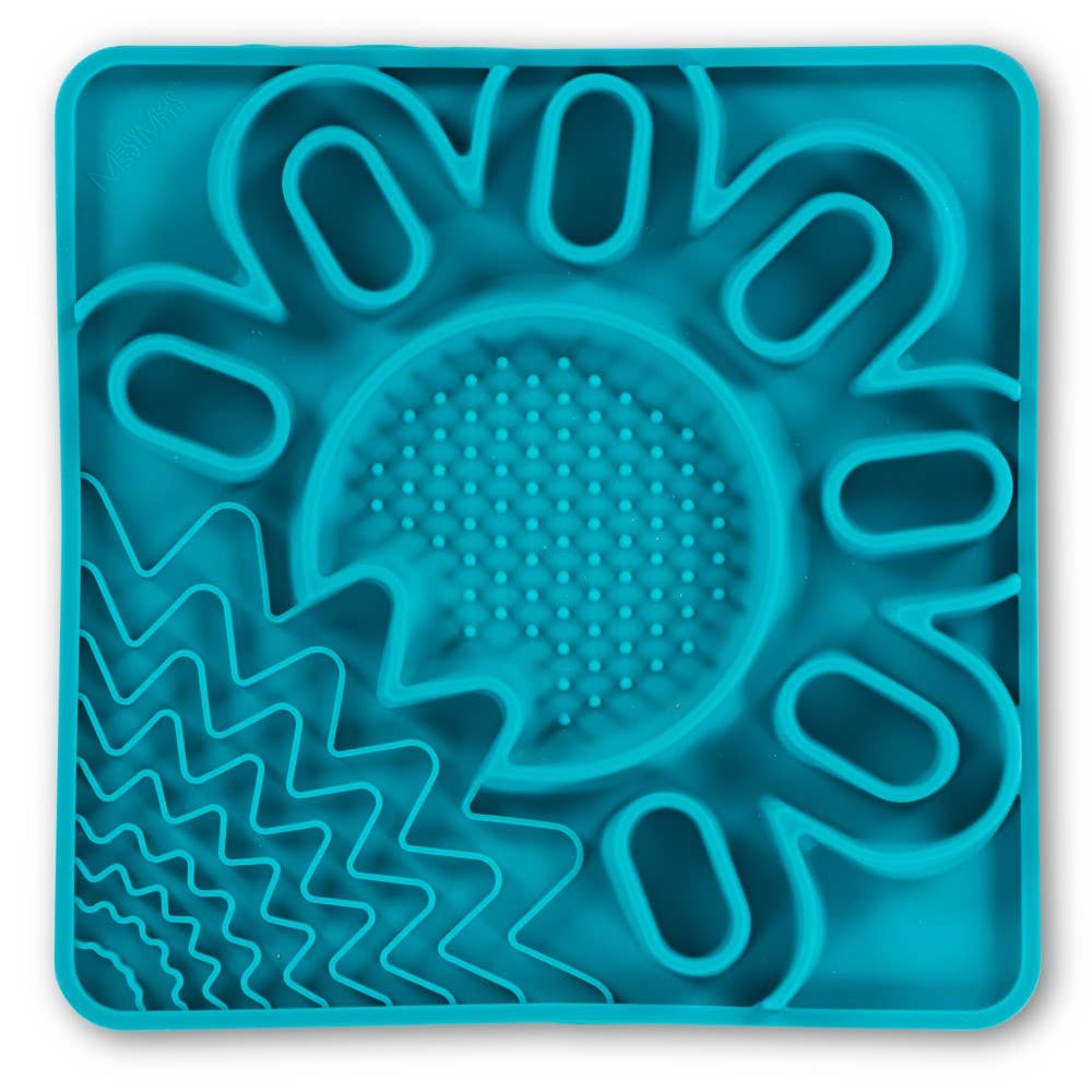 Pet Palette Distribution - Messy Mutts Framed Silicone Multi-Surface Mat, Blue