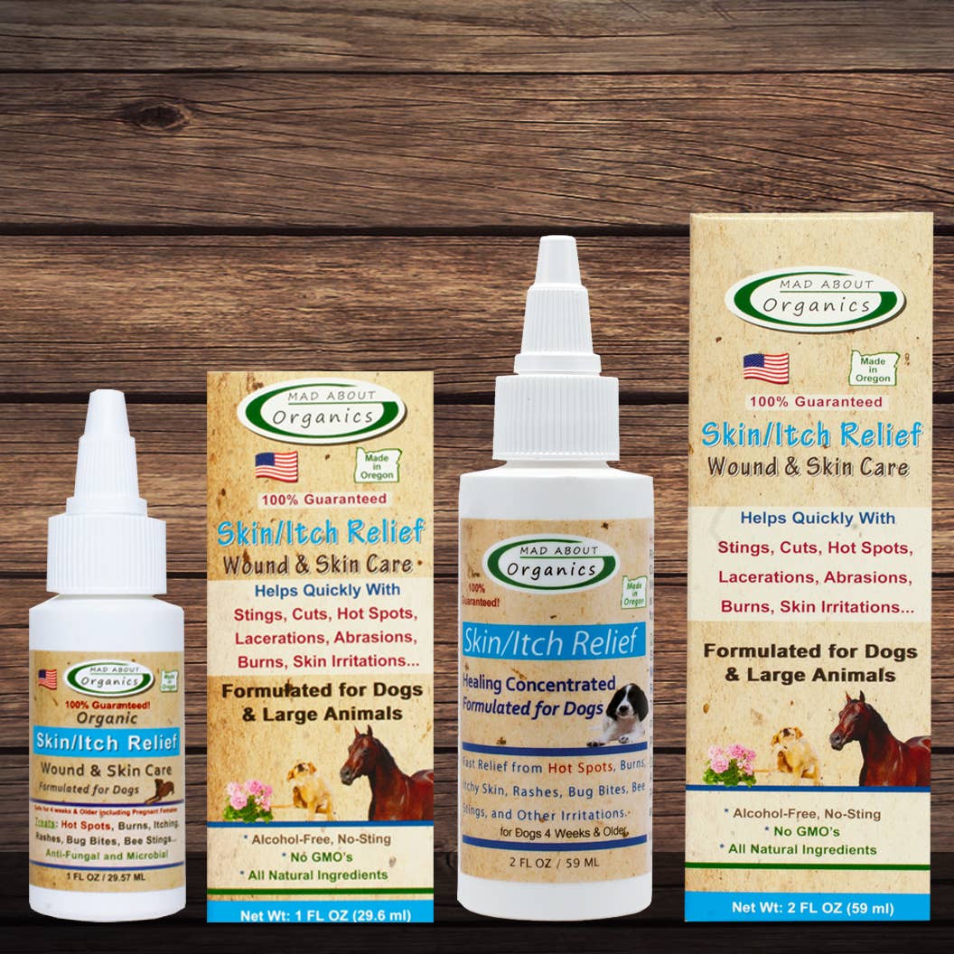 Mad About Organics - Skin And Itch Relief Herbal Treatment Formulated For Dogs
