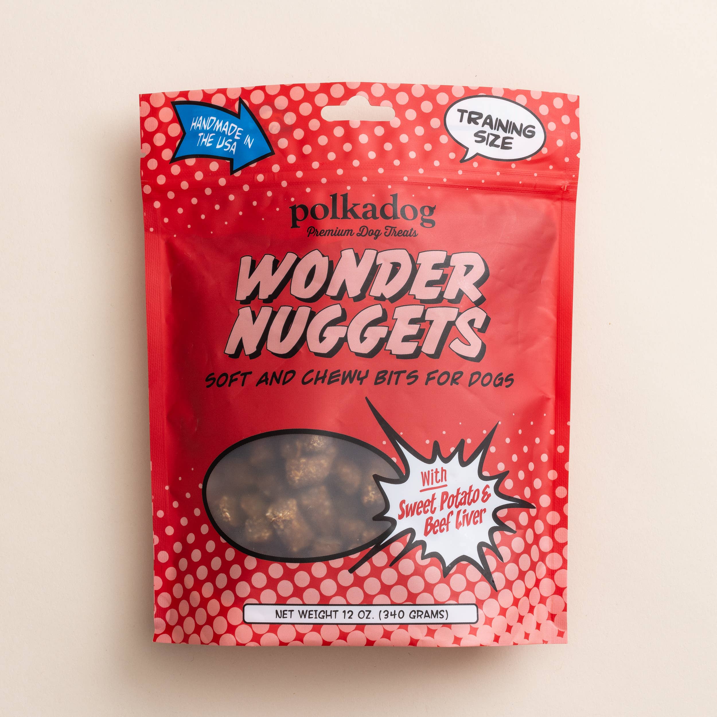 Polkadog - Wonder Nuggets, Sweet Potato & Beef - 12oz - Dog Treats