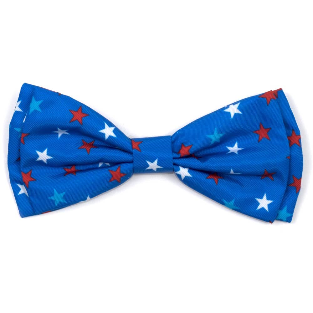 The Worthy Dog - Patriotic Stars Bow Tie