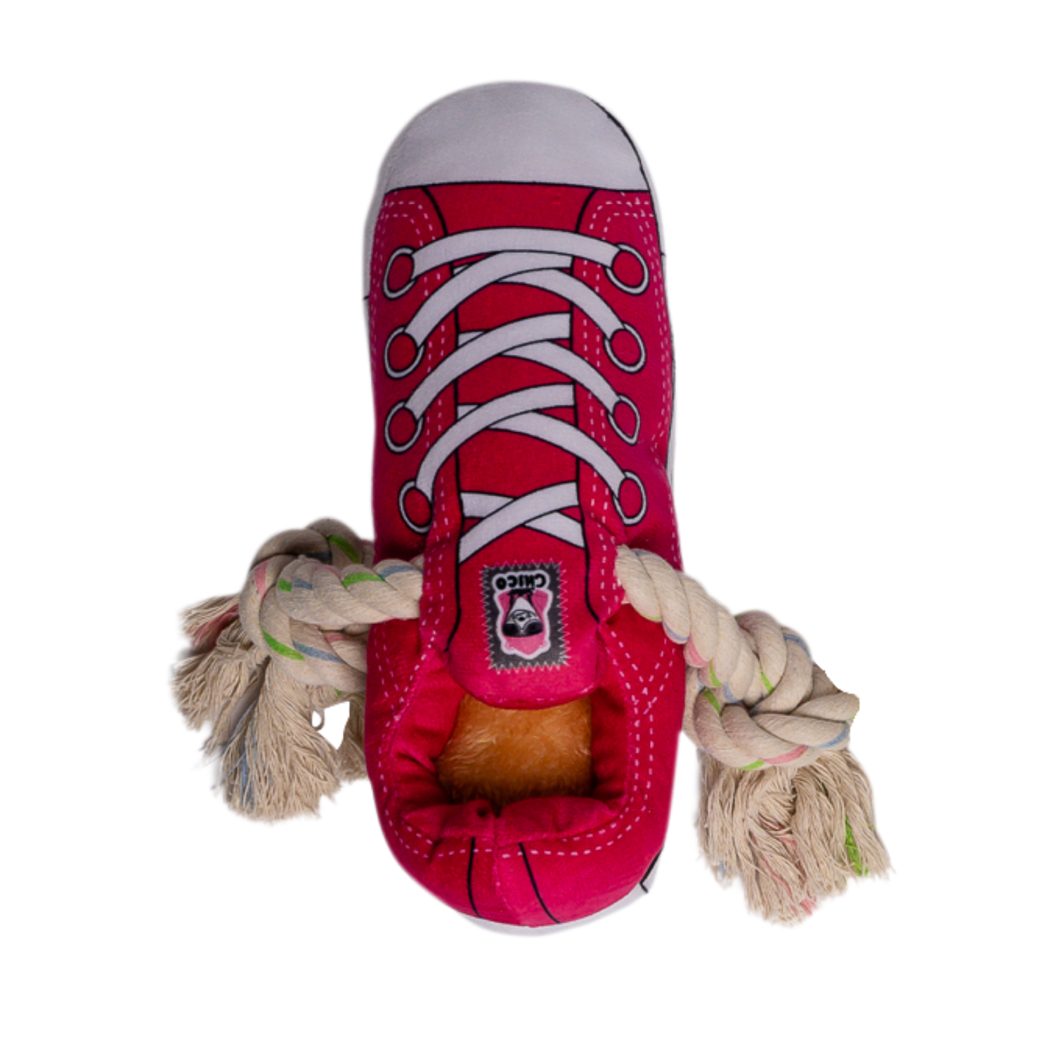 Jojo Modern Pets - Squeaking Comfort Plush Sneaker Dog Toy - Pink