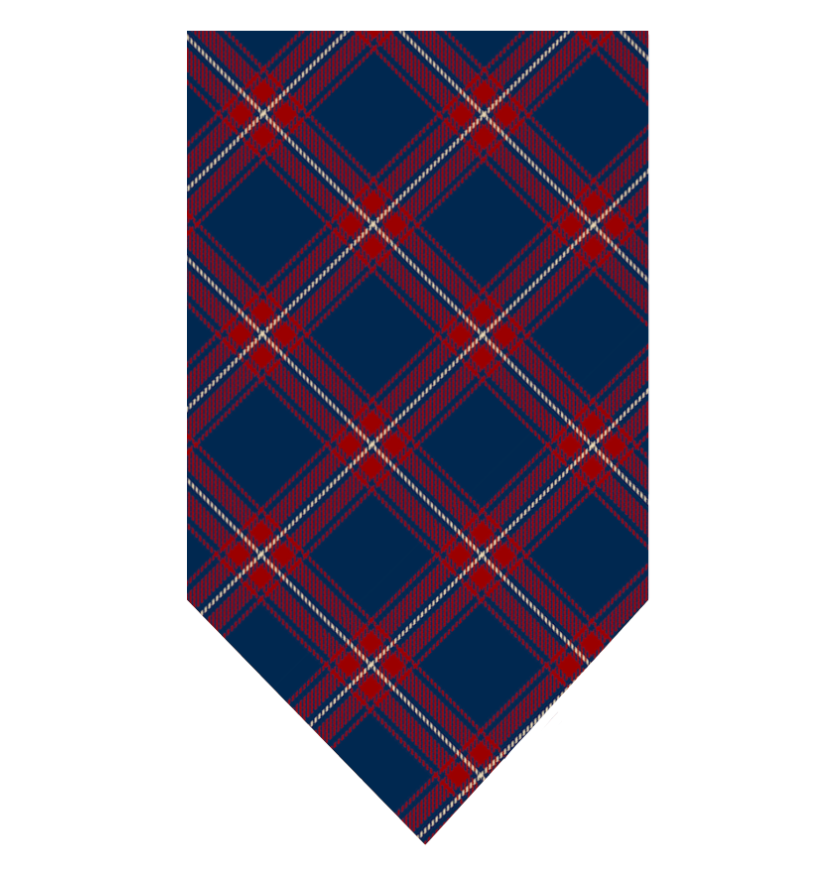 Kingston Plaid Flannel Holiday Dog Bandana