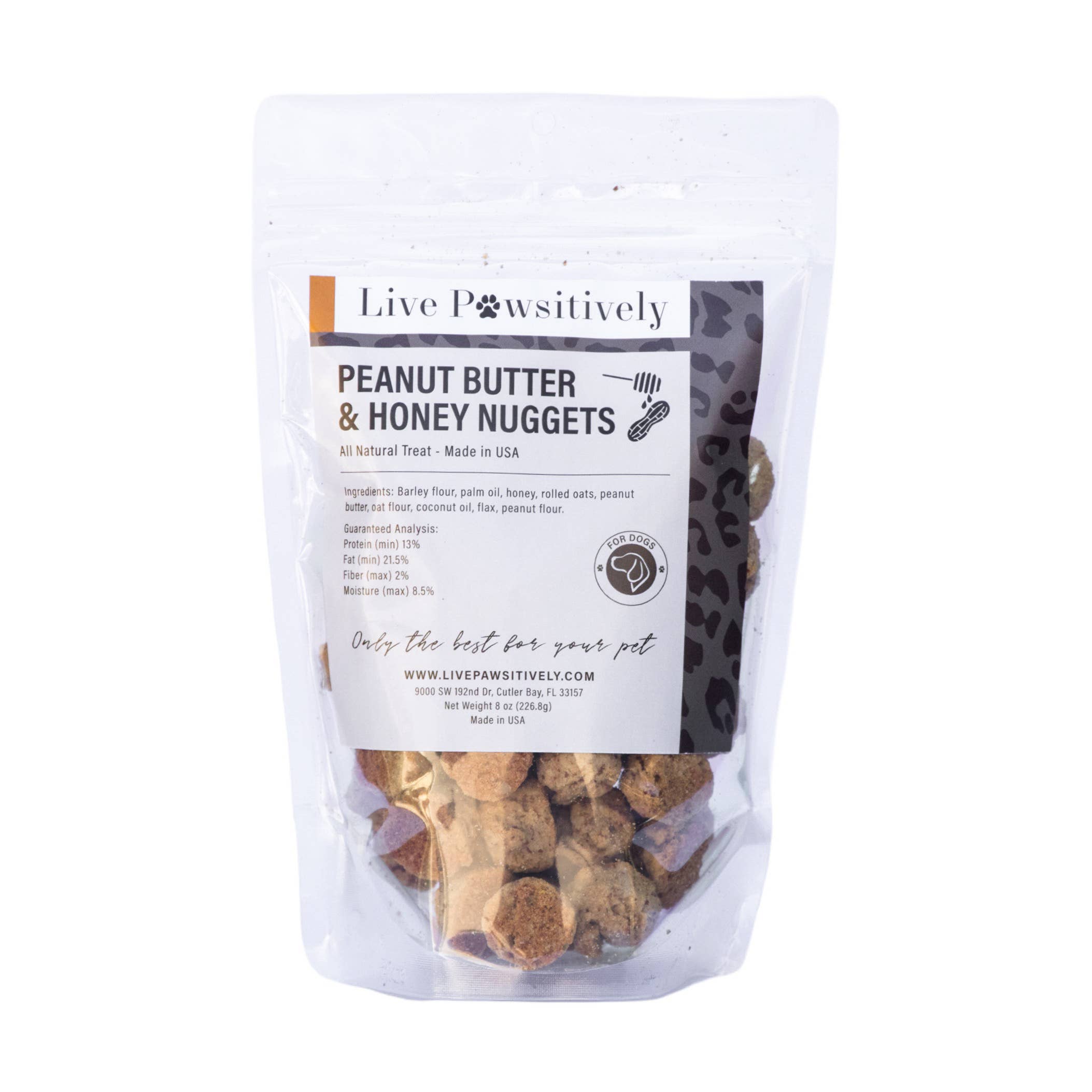 Live Pawsitive - Peanut Butter & Honey Nuggets