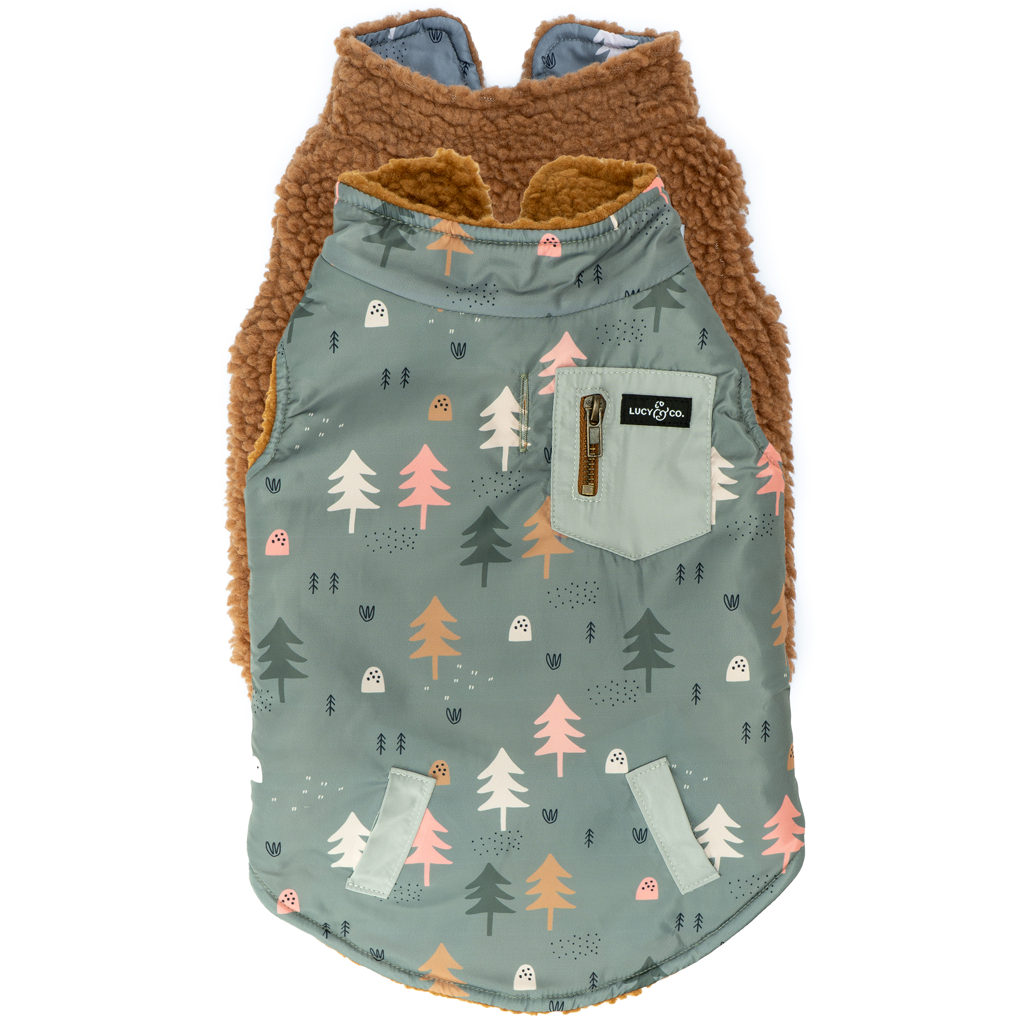 The Take a Hike Reversible Teddy Vest: 2XL