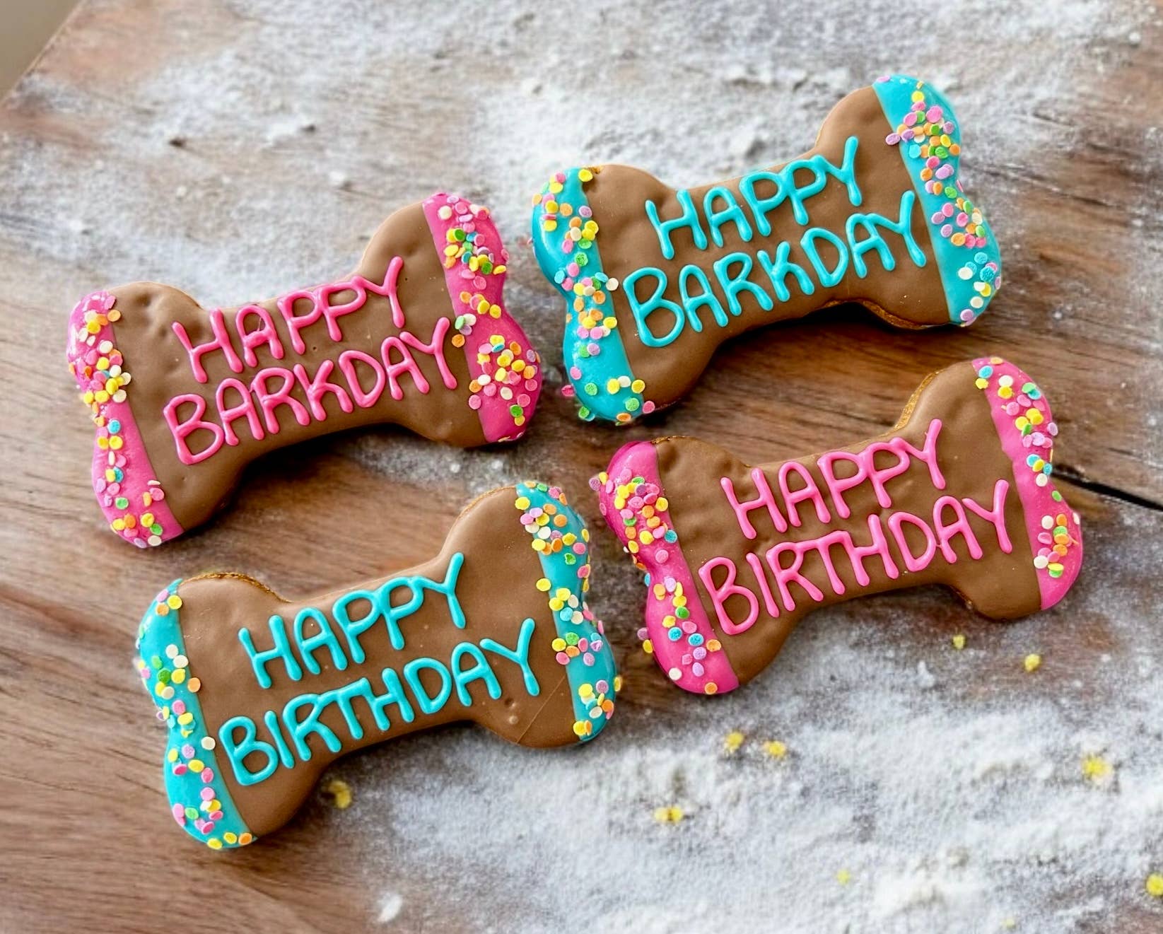 Carob Confetti Barkday bones dog treats