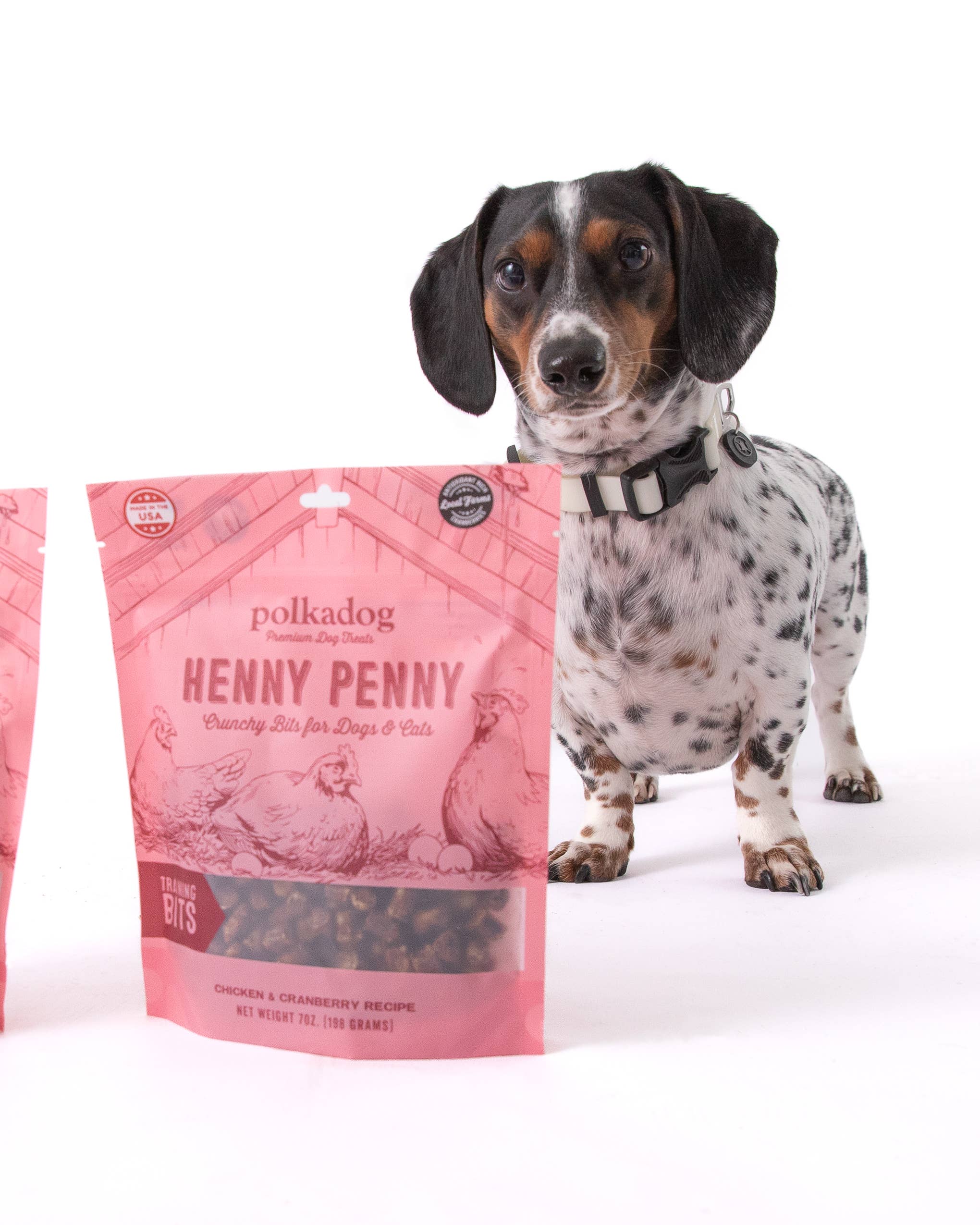 Polkadog - Henny Penny Bits - 7oz - Dog Treats