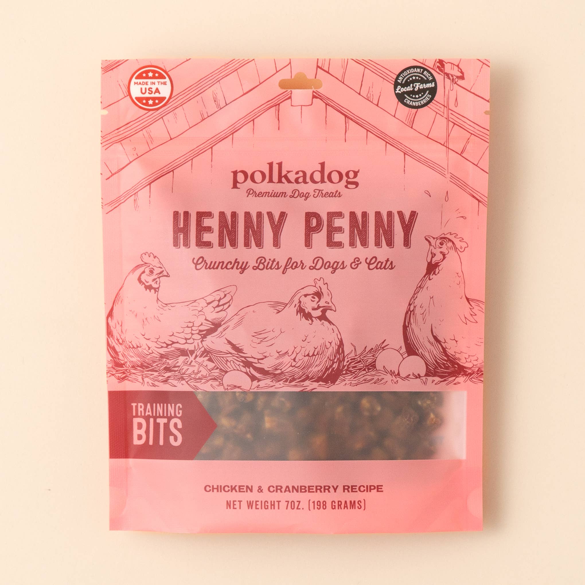 Polkadog - Henny Penny Bits - 7oz - Dog Treats