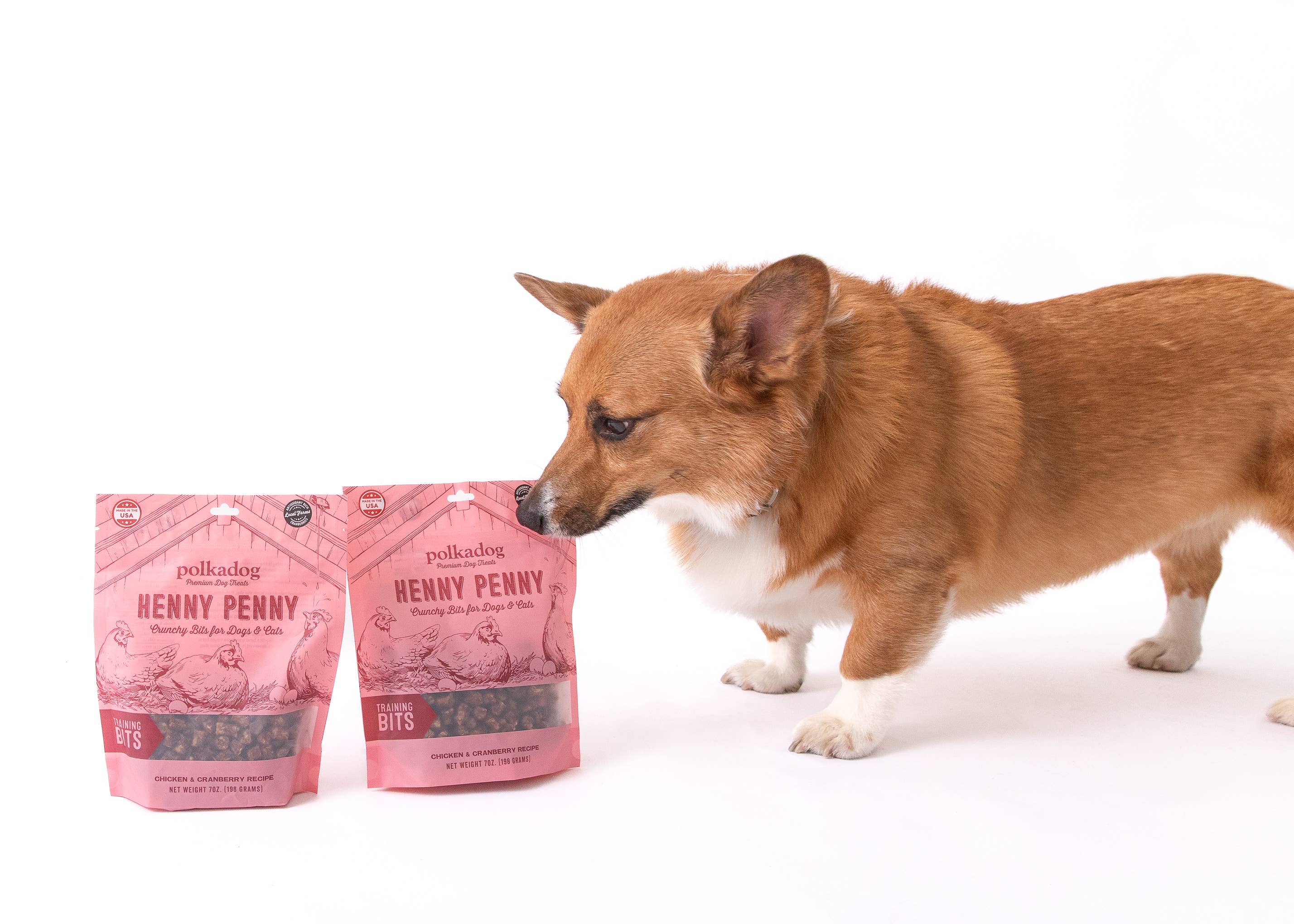 Polkadog - Henny Penny Bits - 7oz - Dog Treats