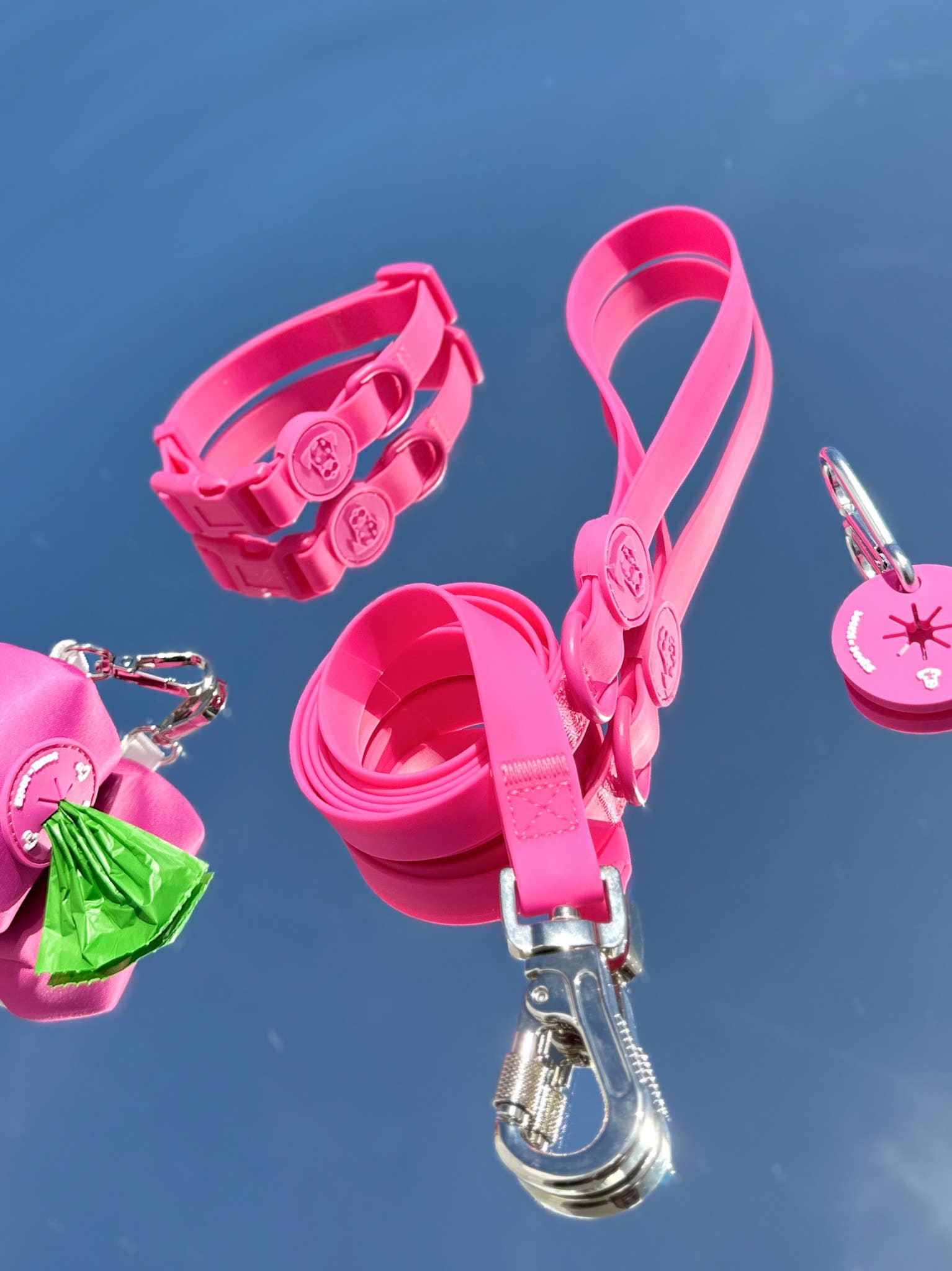 Spot N Knot - Dog Walk Bundle | Leash, Collar, Poop Loop, Waste Bag Holder