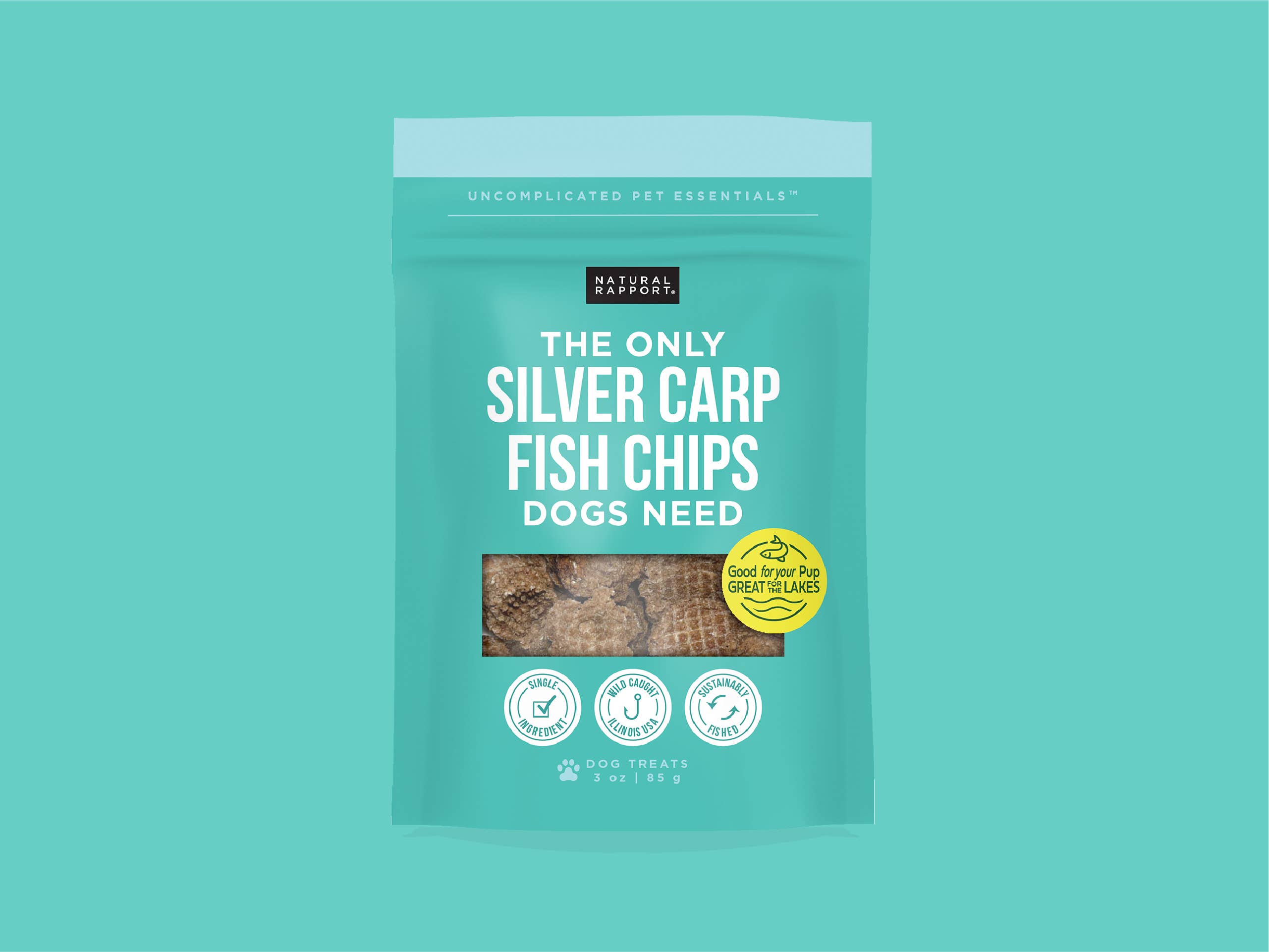 Natural Rapport - The Only Silver Carp Fish Chips Dogs Need