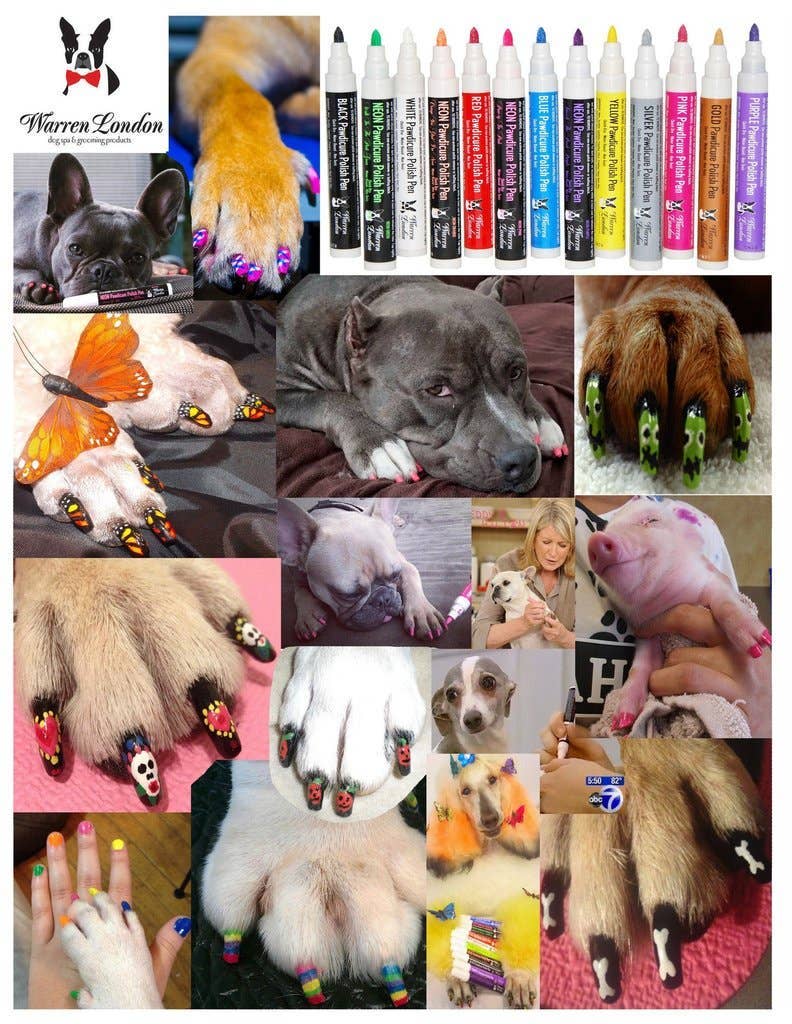 Warren London Dog Products - Pawdicure Nail Polish Pen - Quick Dry - 13 Colors