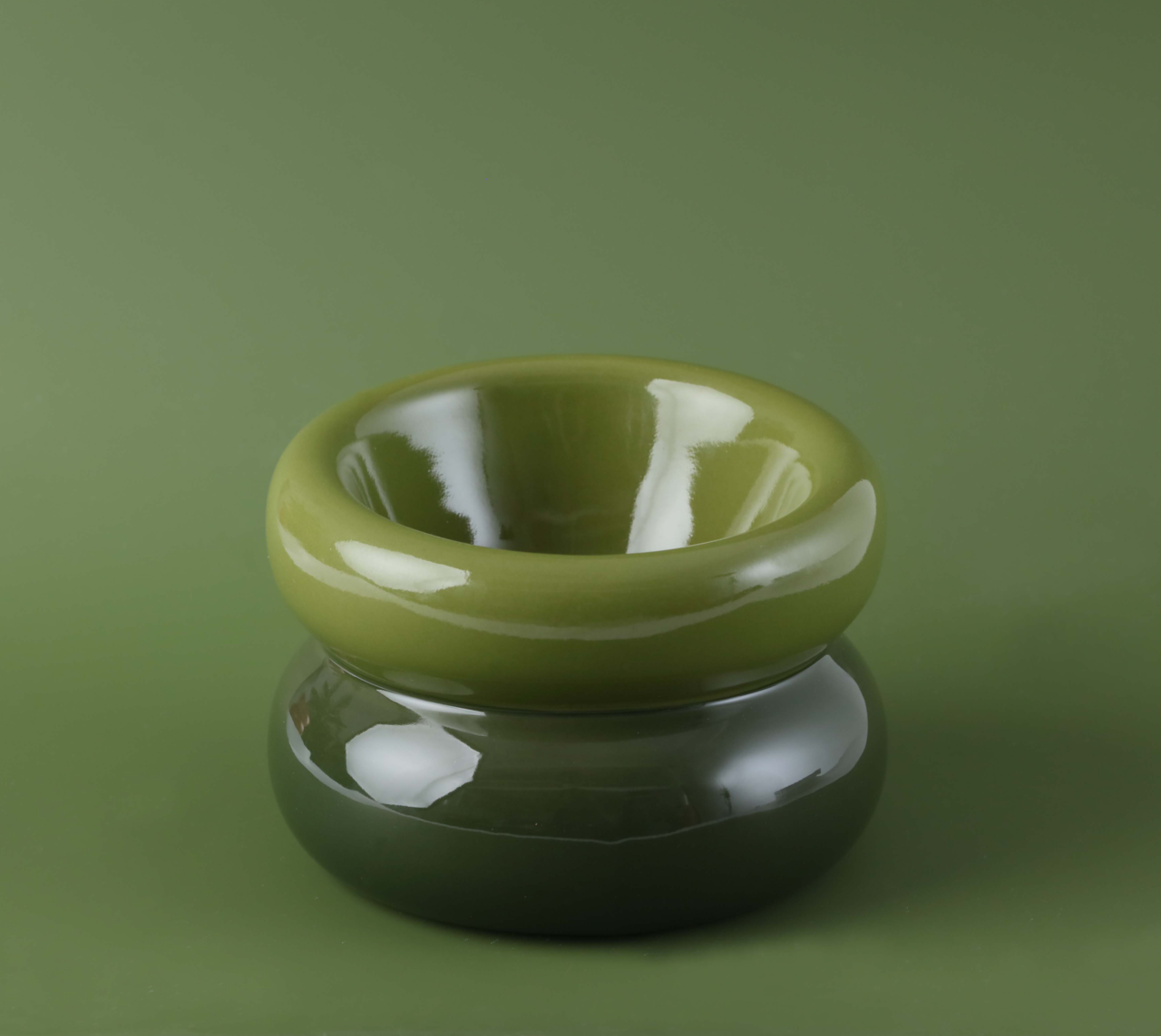 PEHOM - Soufflé Pet Bowl - Avocado Green