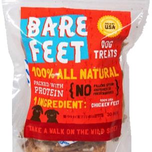 Package of Chicken Feet Dog Treats