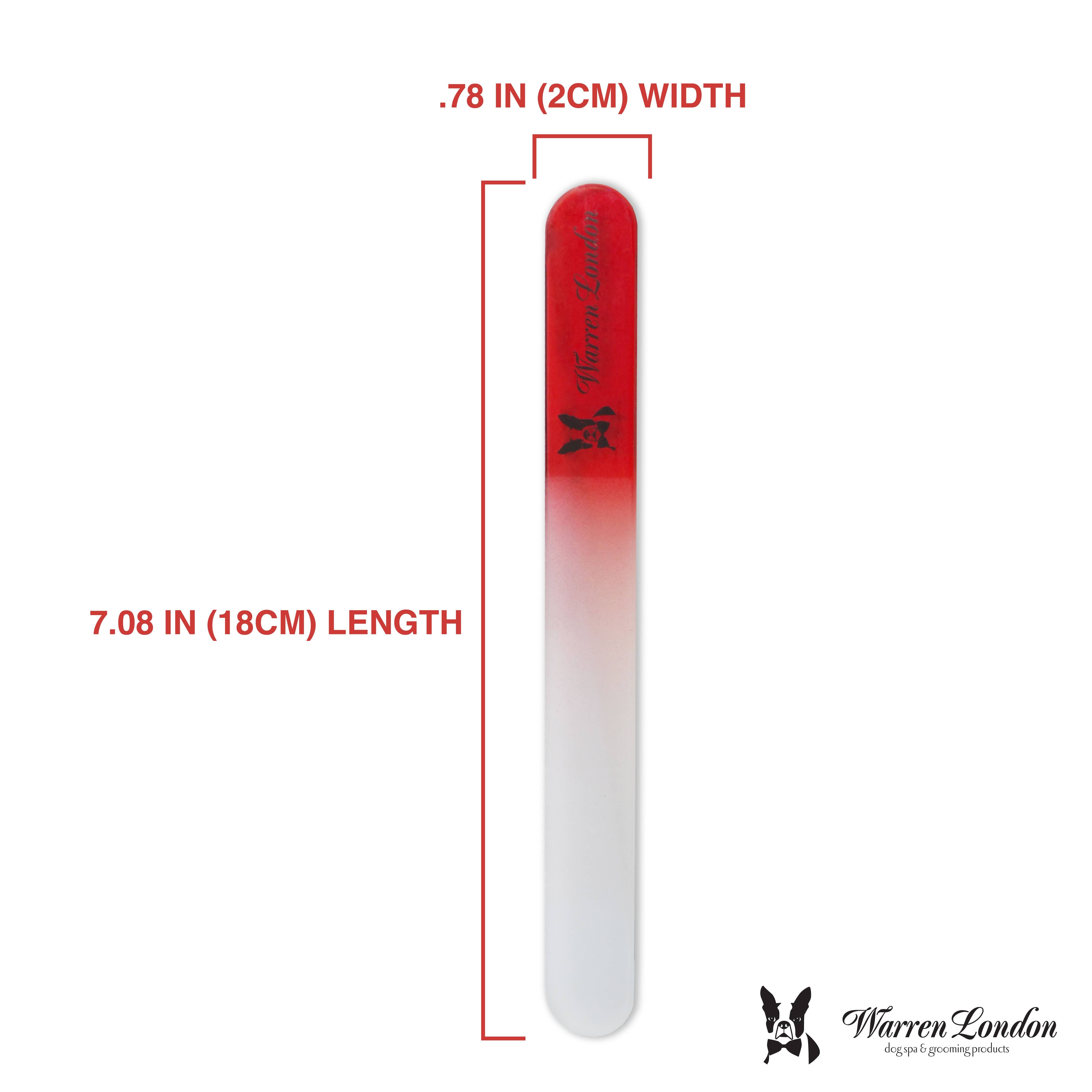Warren London Dog Products - WL Glass Nail File - Red