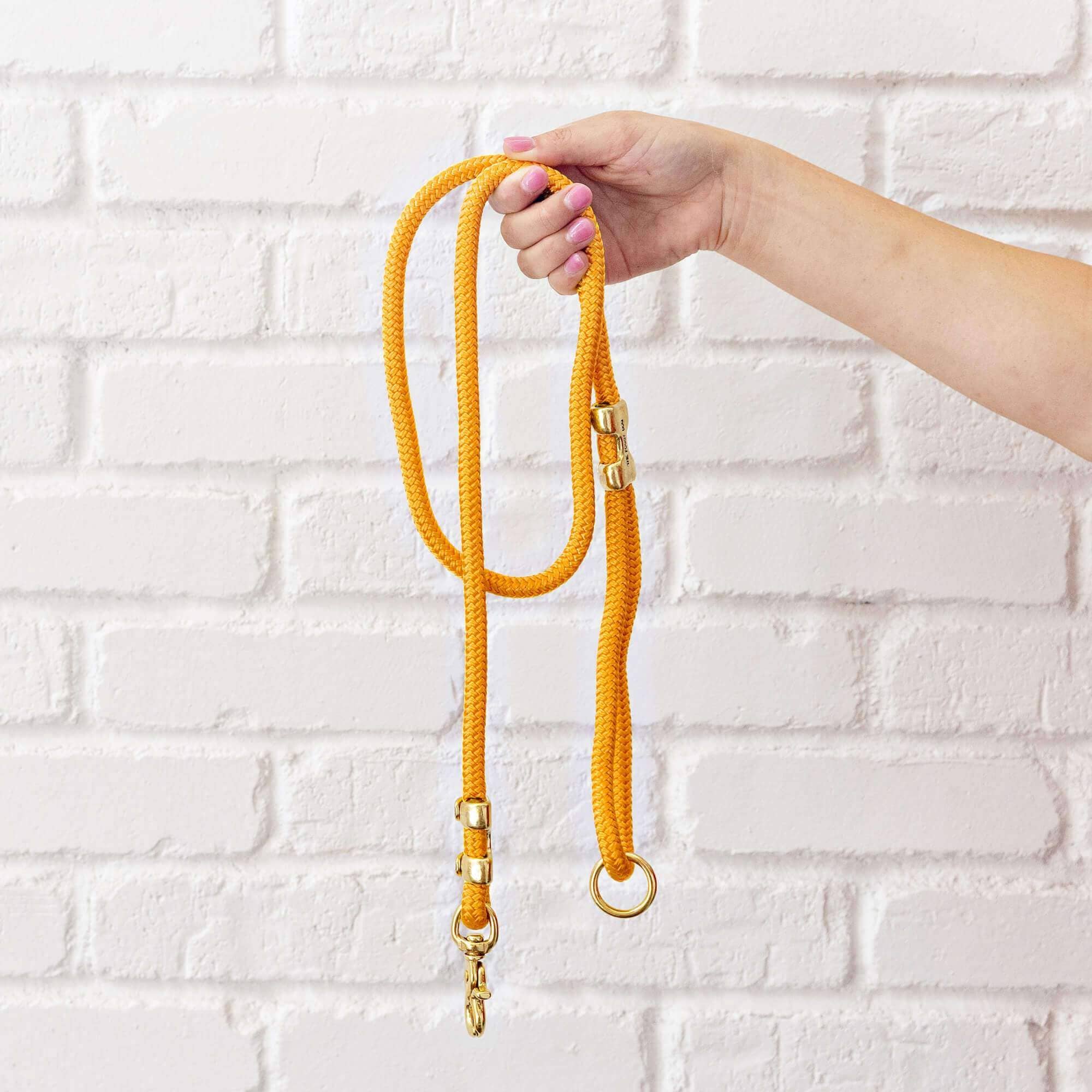 The Foggy Dog - Goldenrod Marine Rope Dog Leash