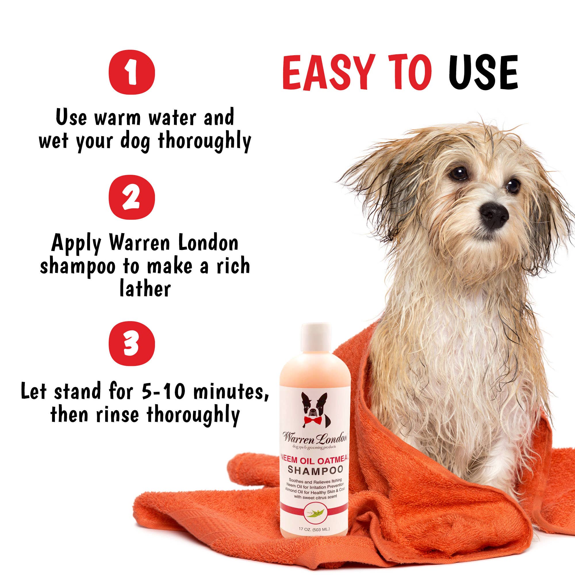 Warren London Dog Products - Shampoo: Neem Oil - 2 Sizes