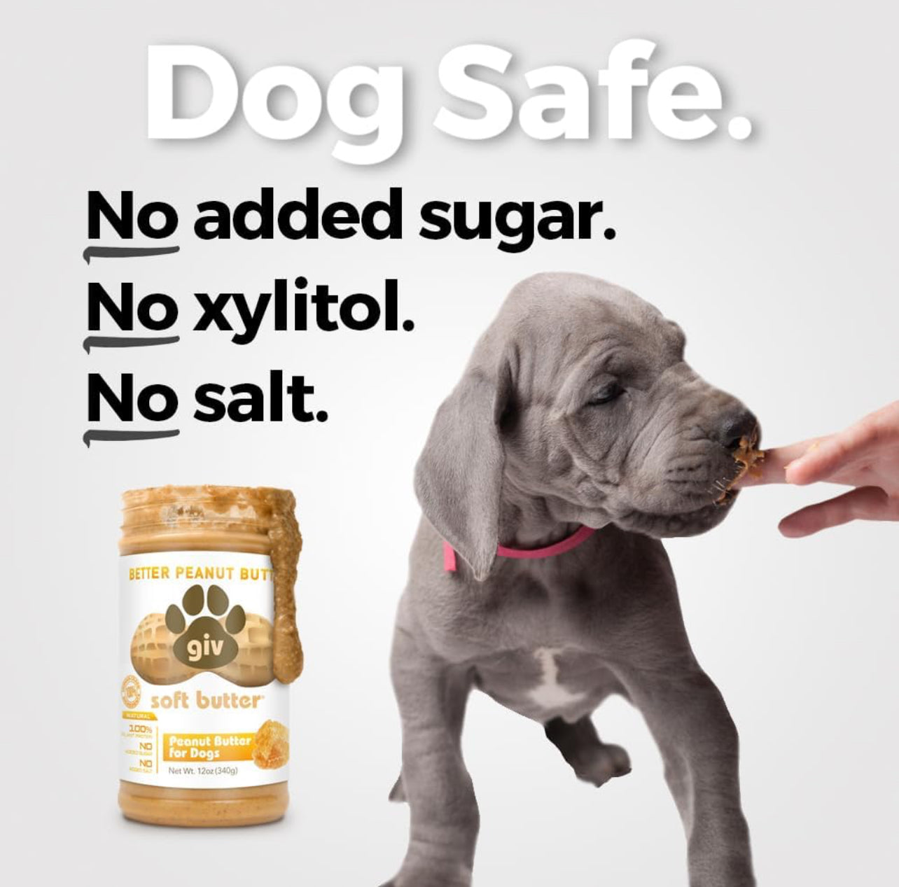 All-Natural Human-Grade Peanut Butter for Dogs