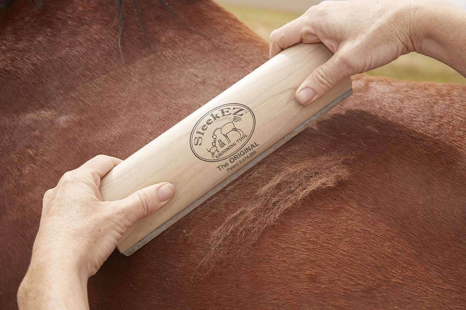 SleekEZ - SleekEZ® Horse Brush for Shedding and Grooming (10 inch)