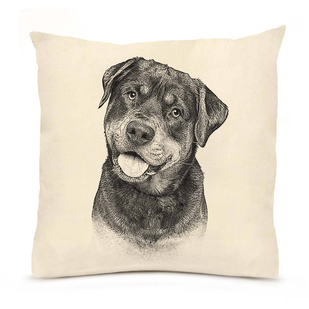 Eric and Christopher - *NEW* Rottweiler Large Pillow