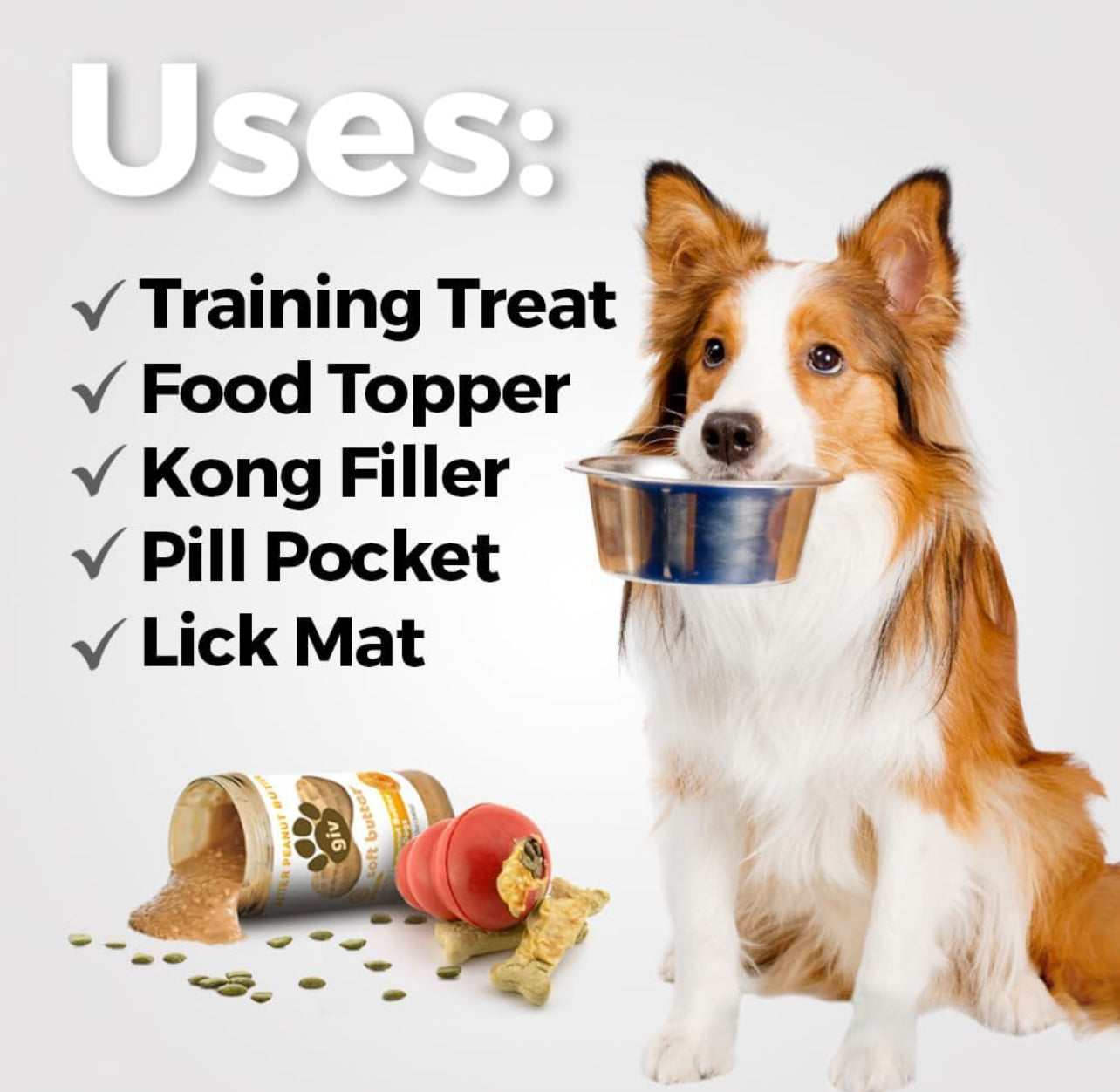 All-Natural Human-Grade Peanut Butter for Dogs