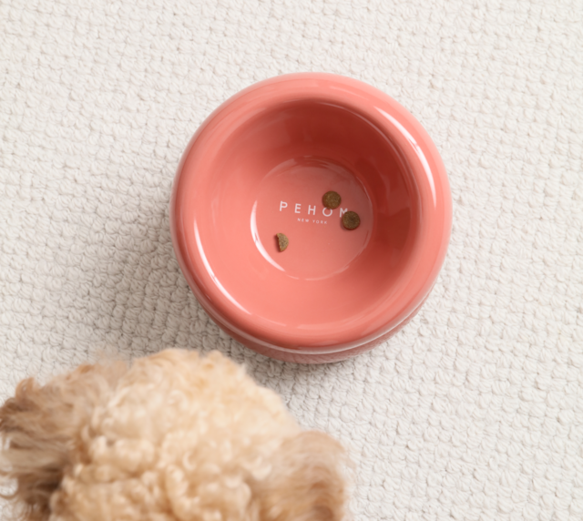 PEHOM - Soufflé Pet Bowl - Rose Pink
