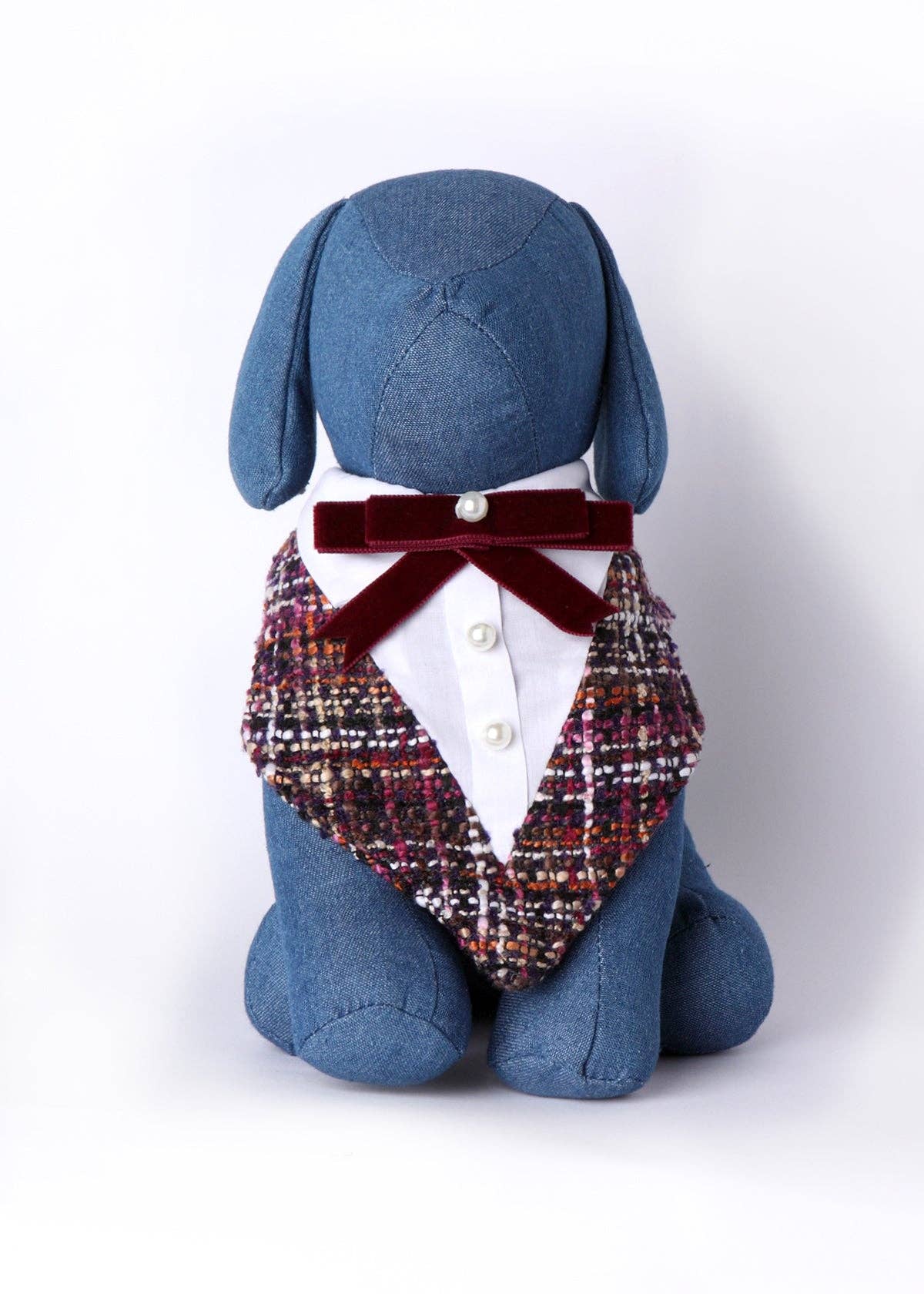 Tail Trends - Vivian Formal Bandana With Velvet Bow