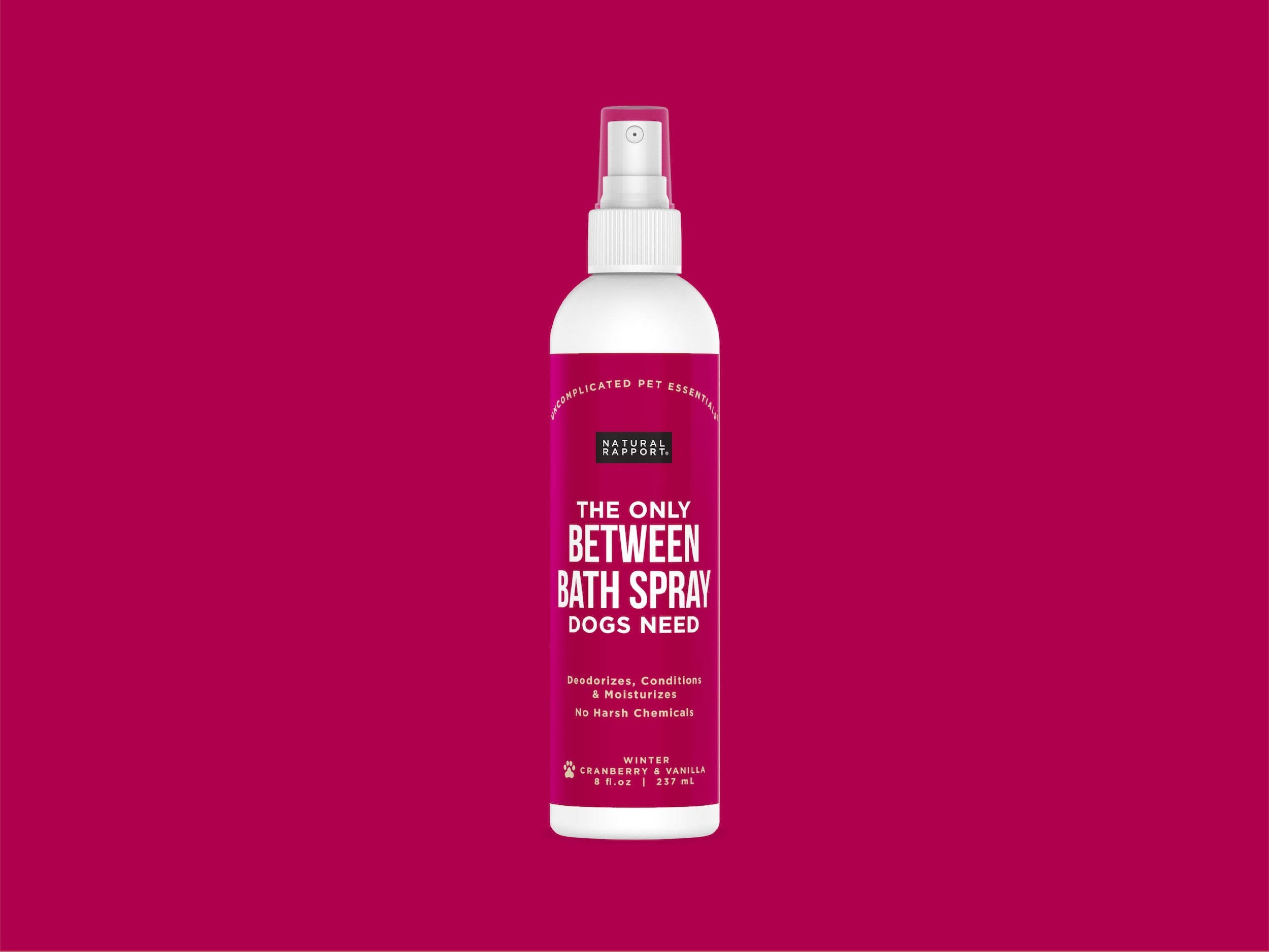 Natural Rapport - The Only Between Bath Spray Dogs Need - Cranberry & Vanilla