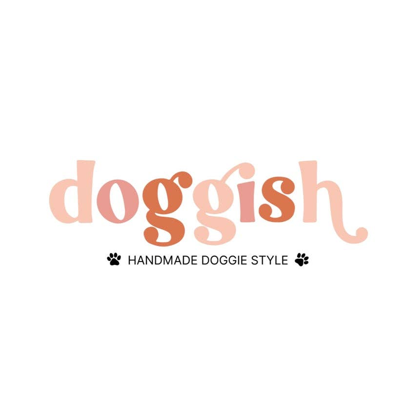 doggish - Vintage inspired spring floral dog collar with gold hardware