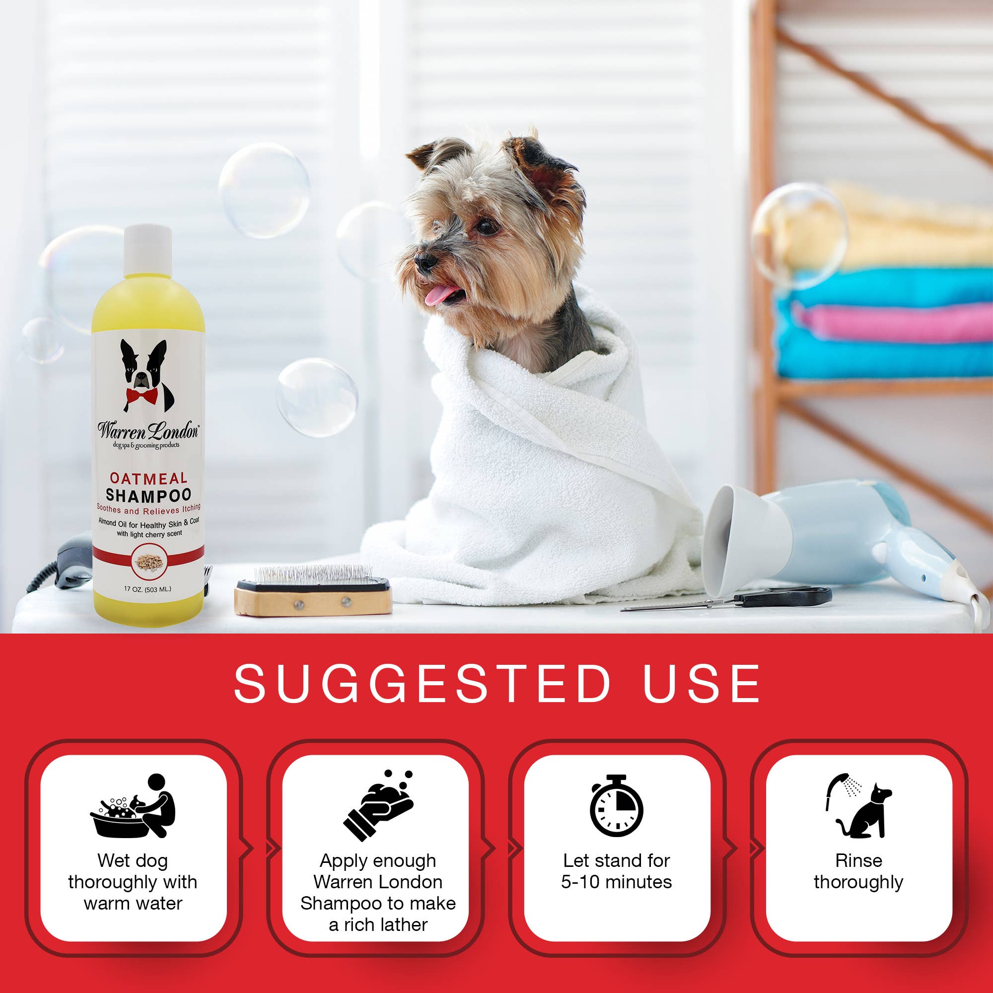 Warren London Dog Products - Shampoo: Oatmeal - 2 Sizes