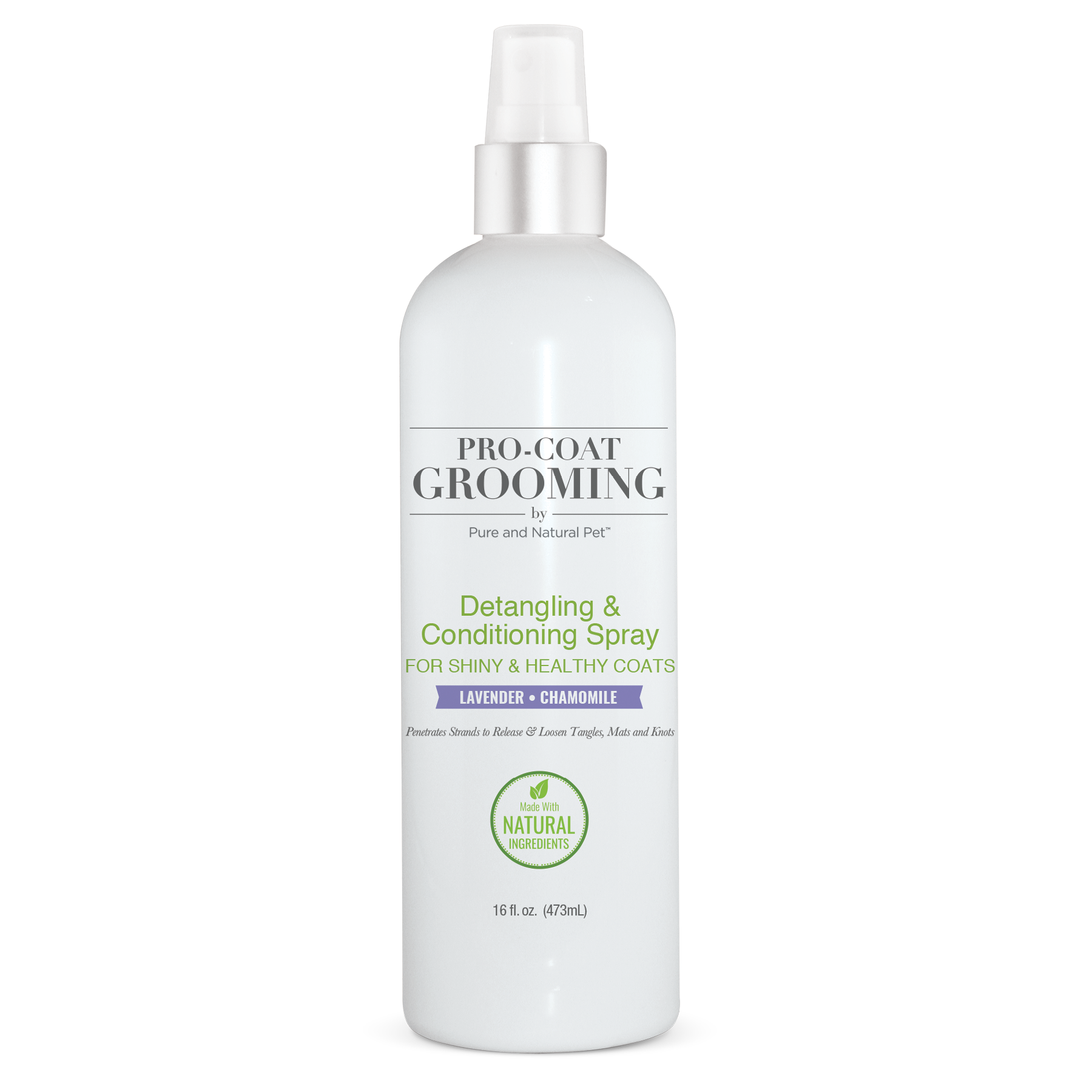 Pure and Natural Pet - Detangling & Conditioning Drying Spray for Dogs