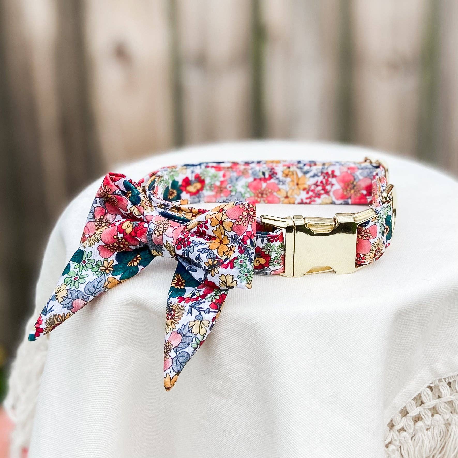 doggish - Vintage inspired floral sailor dog bow tie pet accessory