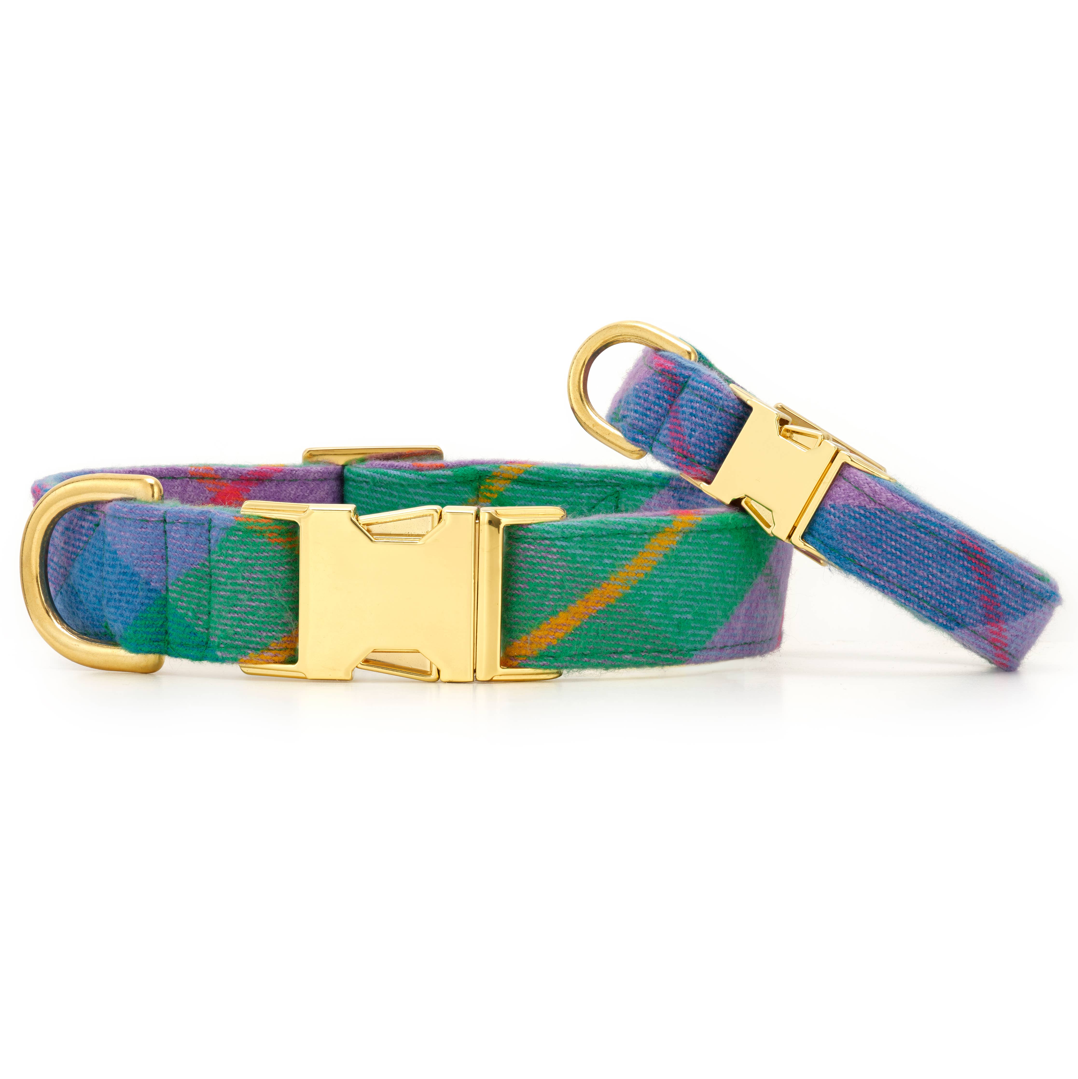 The Foggy Dog - Fable Plaid Flannel Easter Day Dog Collar