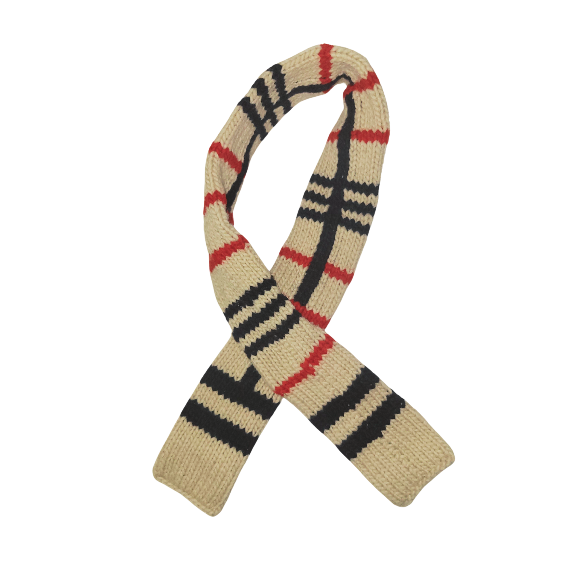 Tan Plaid Pet Scarf