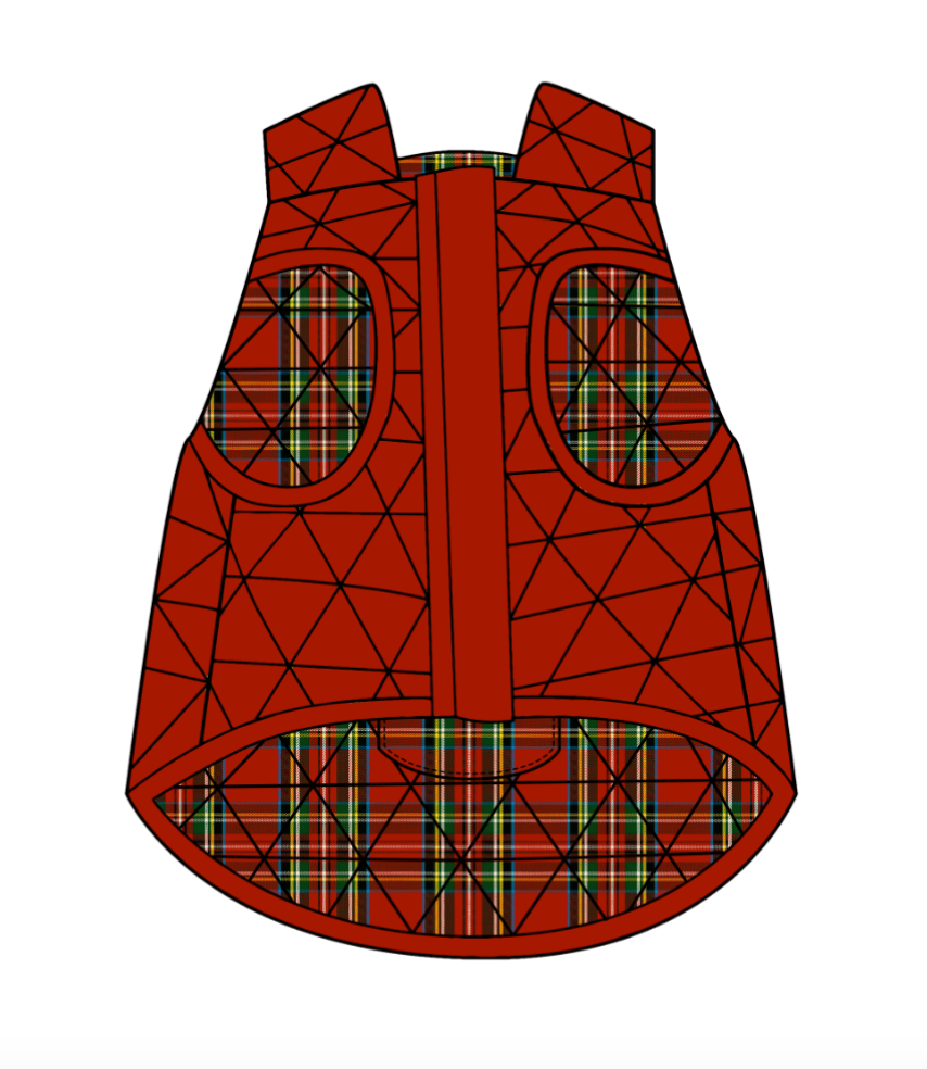 The Foggy Dog - Tartan Reversible Dog Jacket