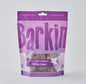 Green pouch of Barkin' turkey heart dog treats.