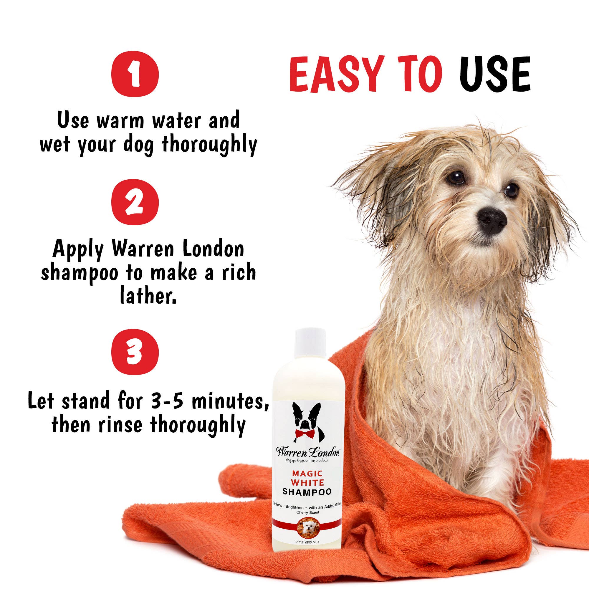 Warren London Dog Products - Shampoo: Magic White - 2 Sizes