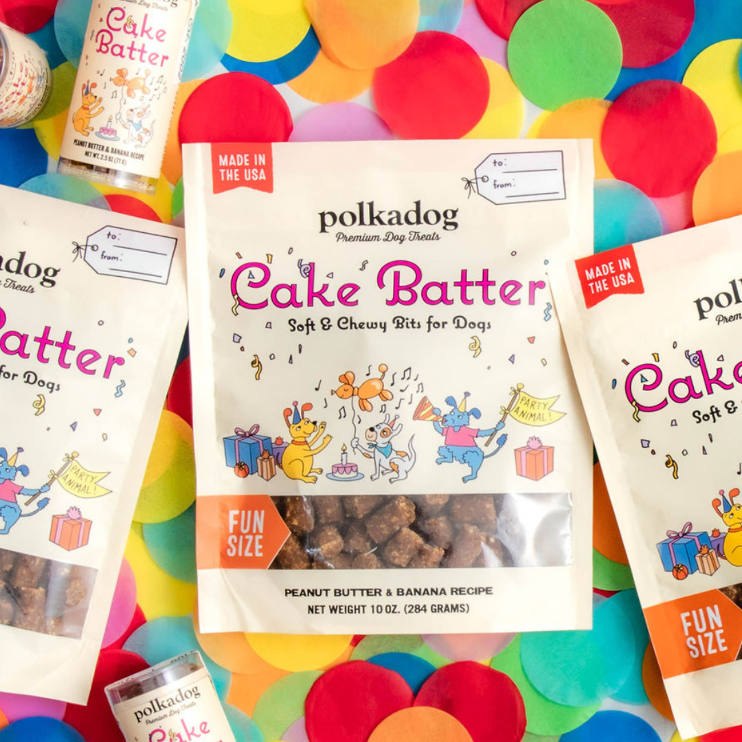 Polkadog - Cake Batter, Peanut Butter & Banana - 10oz - Dog Treats