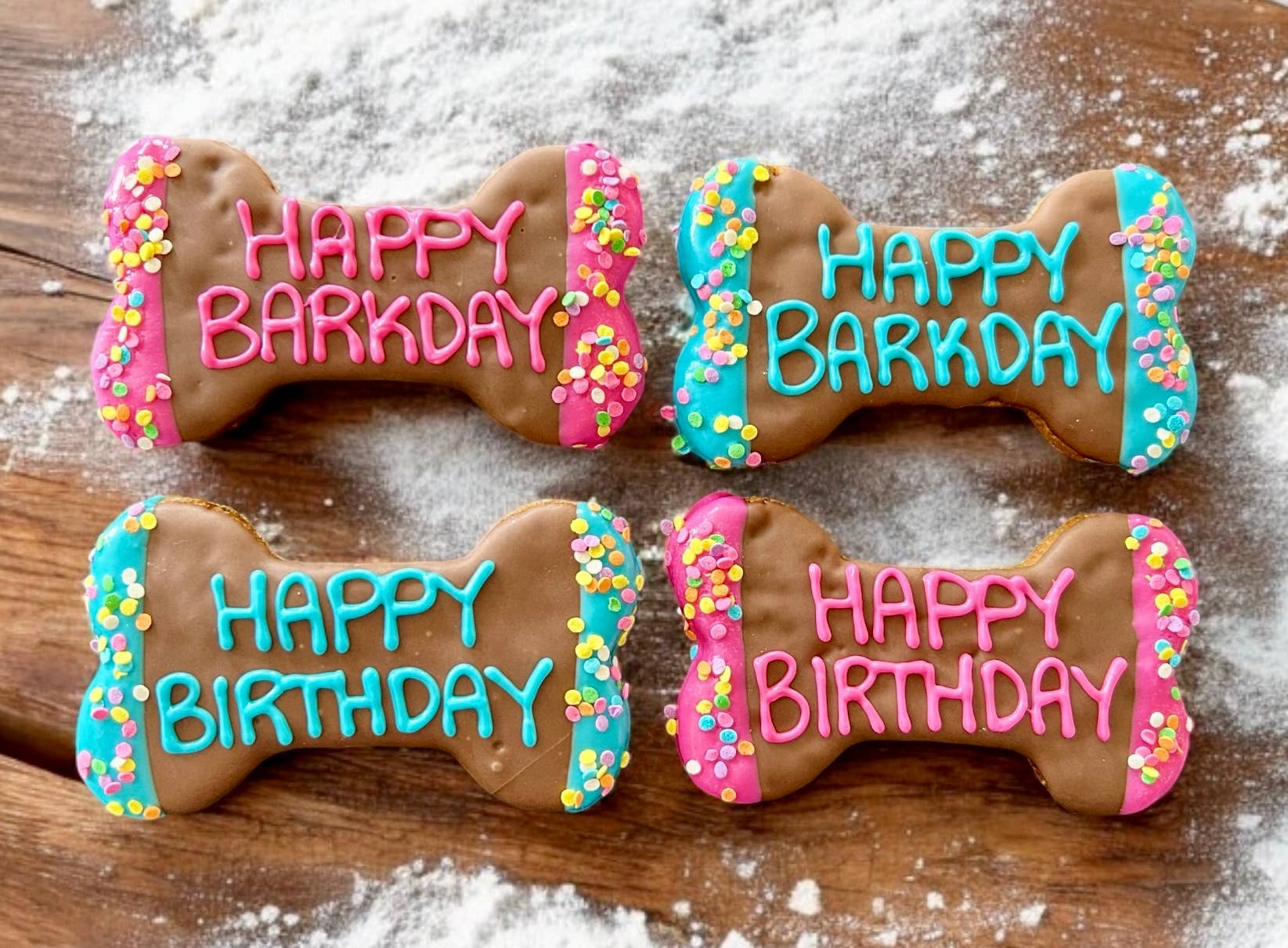 Carob Confetti Barkday bones dog treats