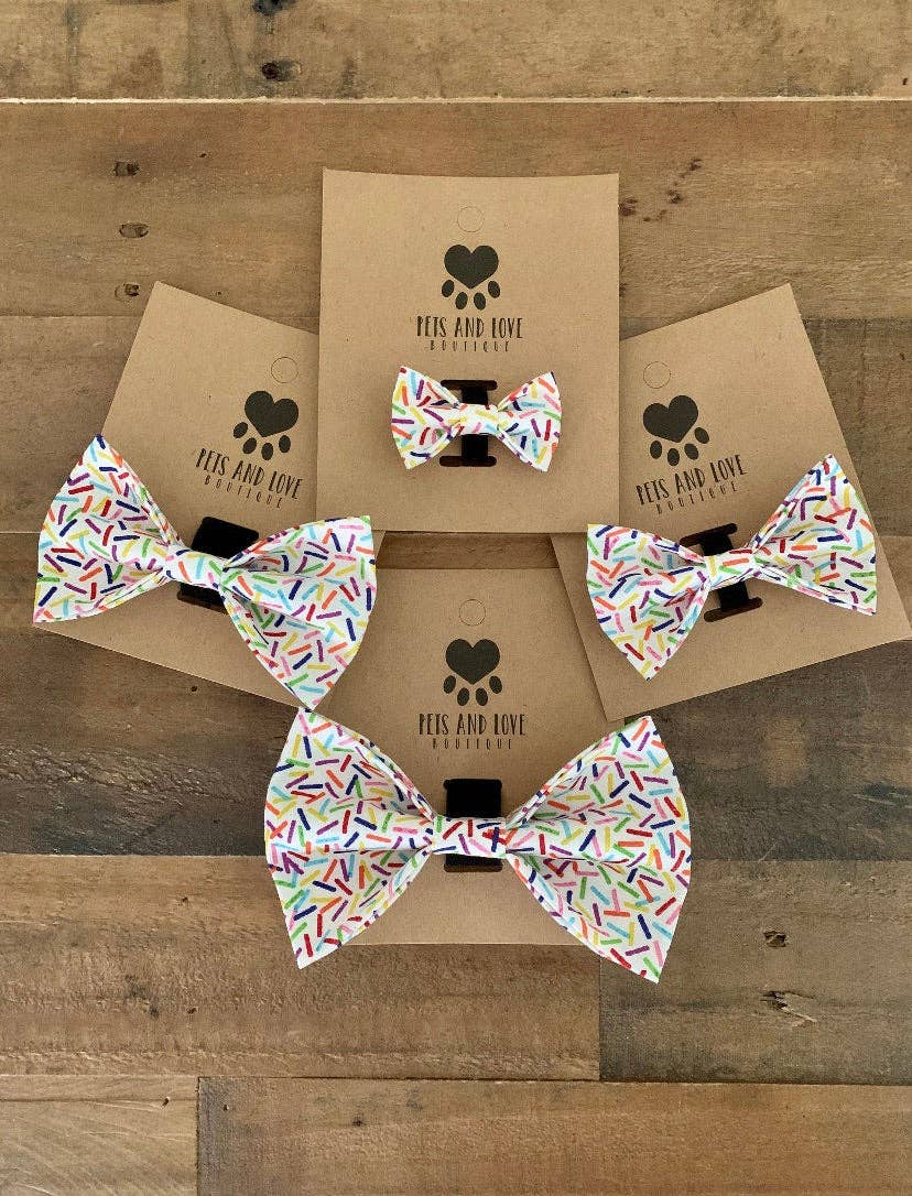 Birthday Sprinkles Dog Bow Tie large