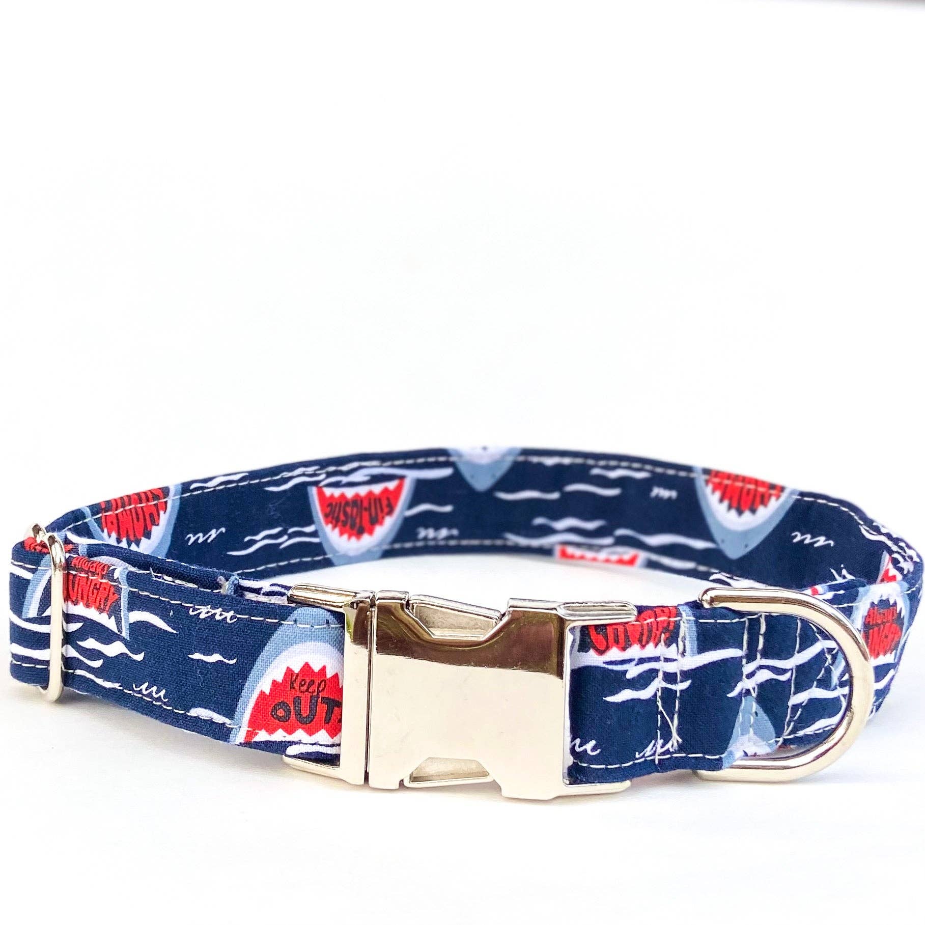 doggish - Always hungry JAWS shark dog collar metal buckle